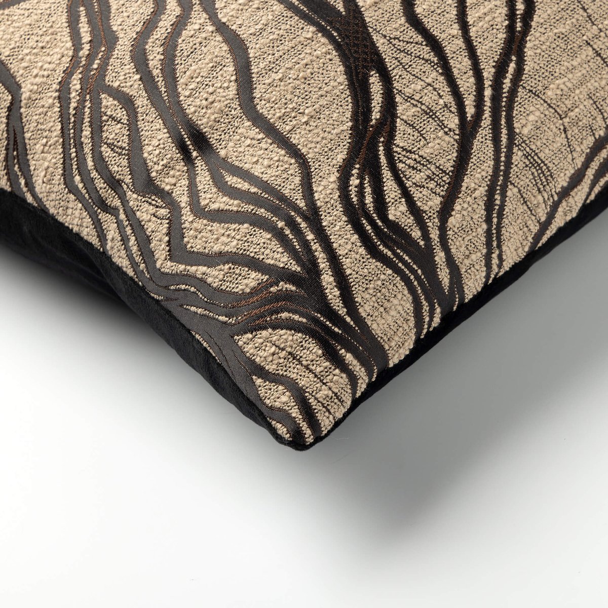 Housse de coussin Arwen noir, DUTCH DECOR