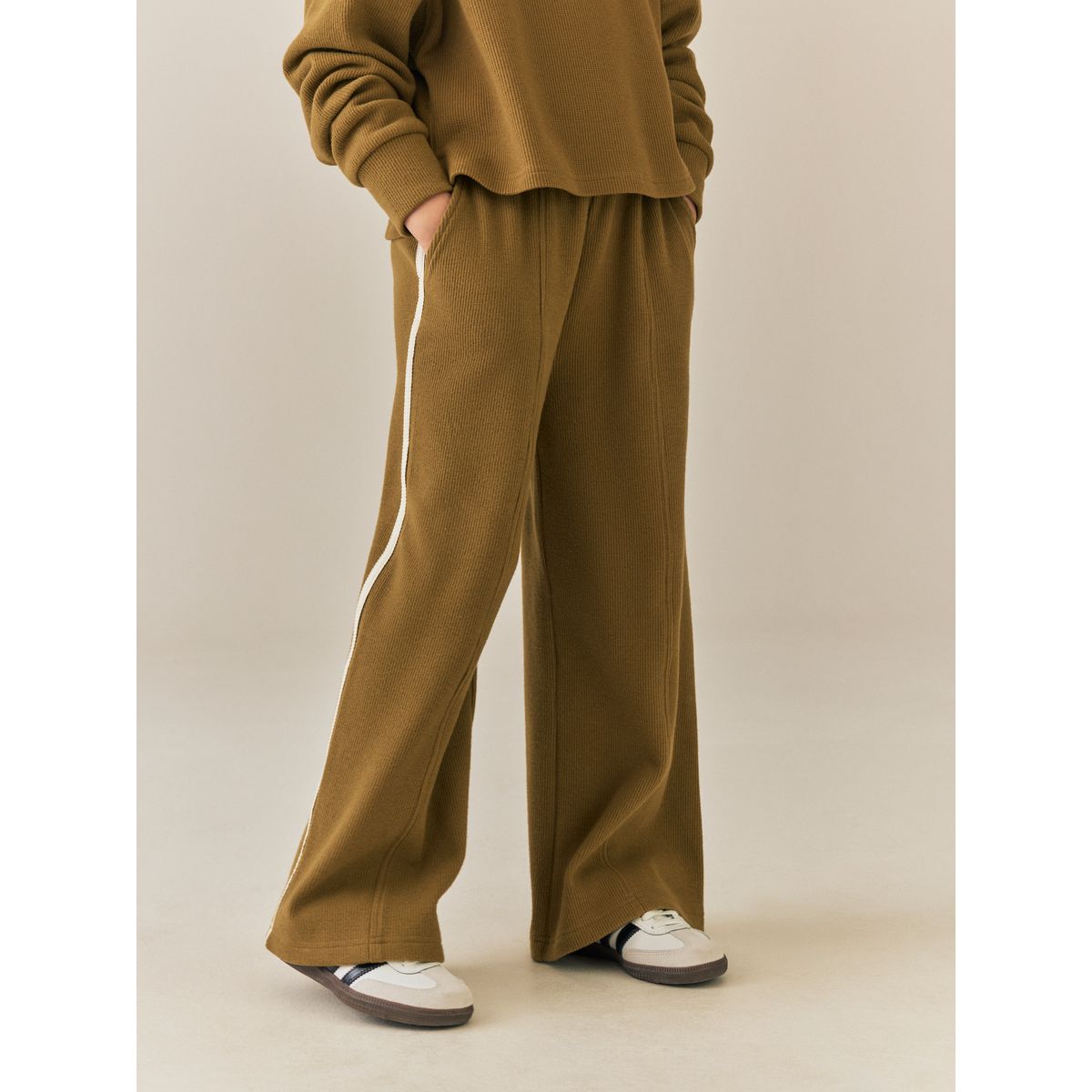 Ensemble large style rugby vert olive, NEXT
