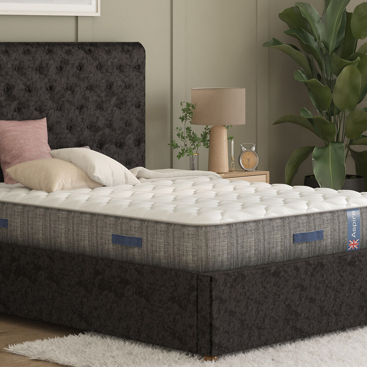 Natural Cooling Pocket+ Mattress white, ASPIRE