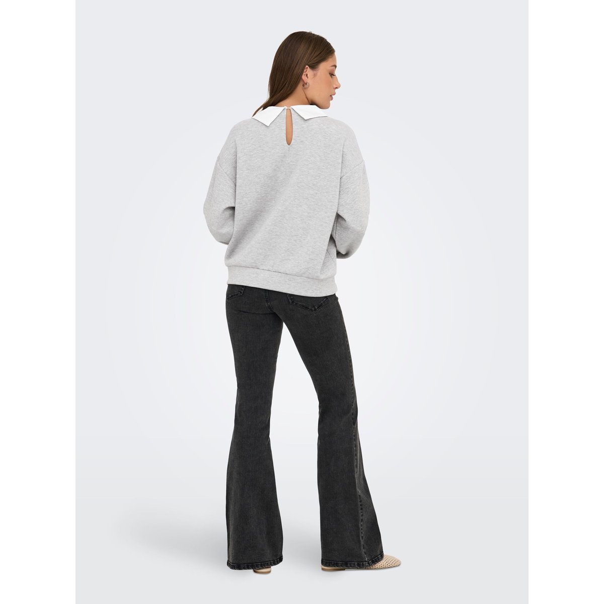 Sweat-Shirt ONLWILLOW Sweat-shirts grise - light grey melange, ONLY
