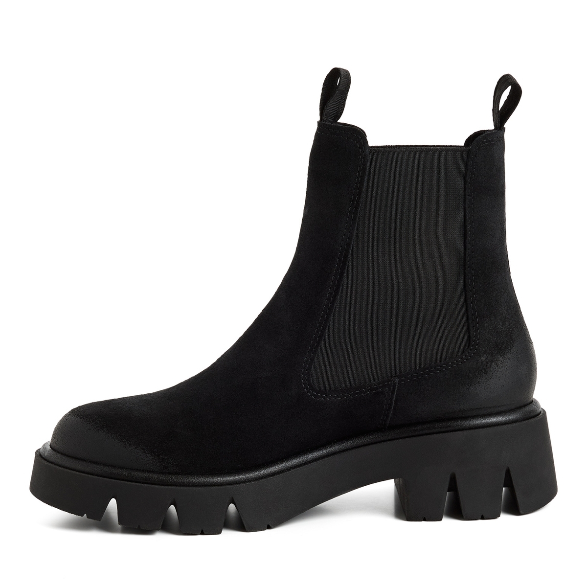 Bottine Chelsea en cuir noir, TAMARIS