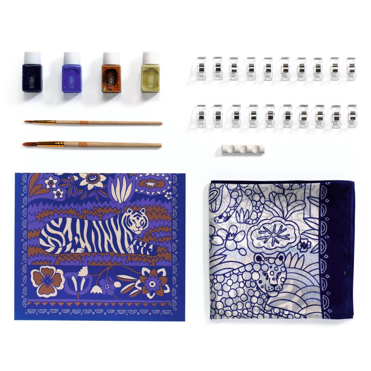 Atelier 10, Peinture sur Soie couleur unique, DJECO