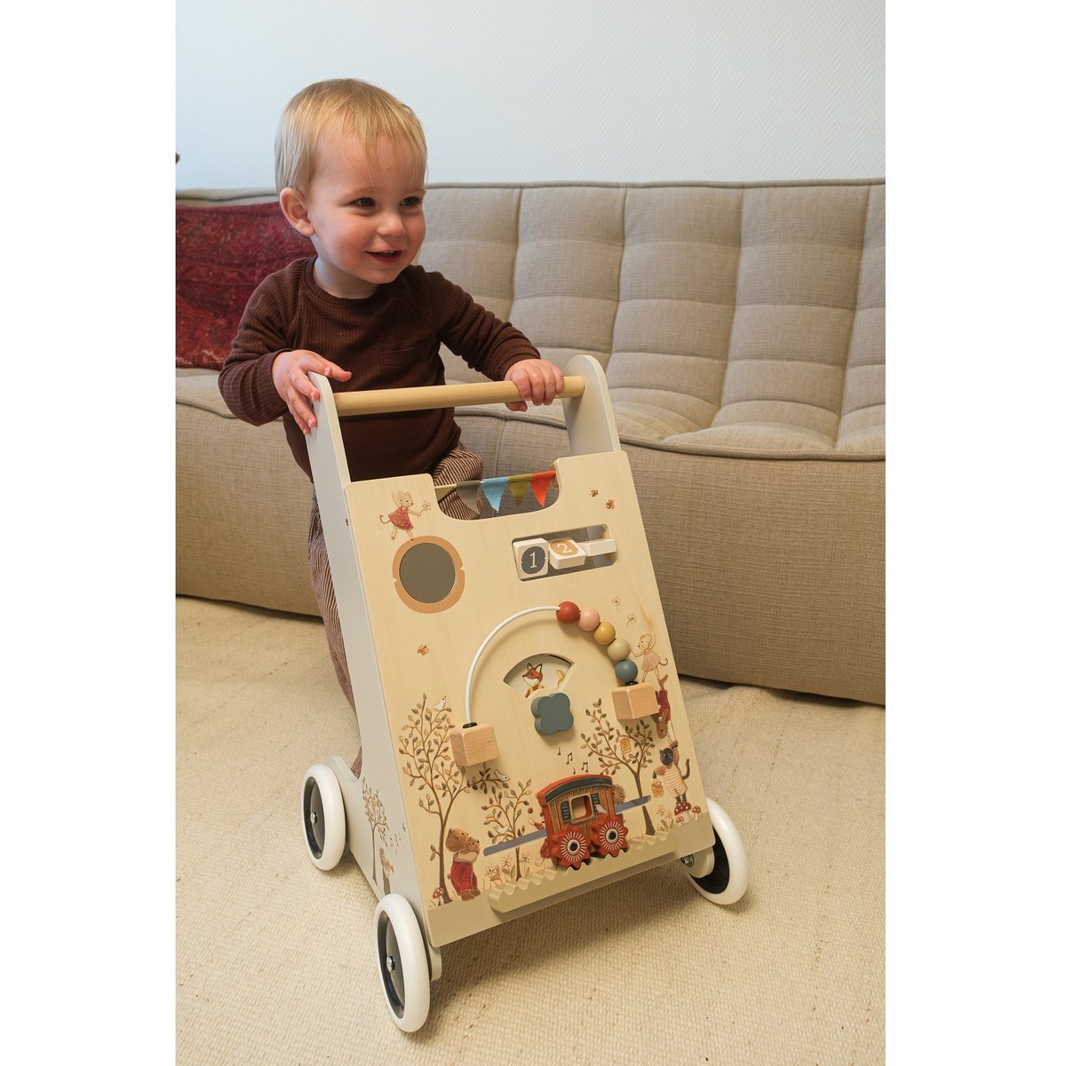 Chariot de marche Forêt magique beige, EGMONT TOYS