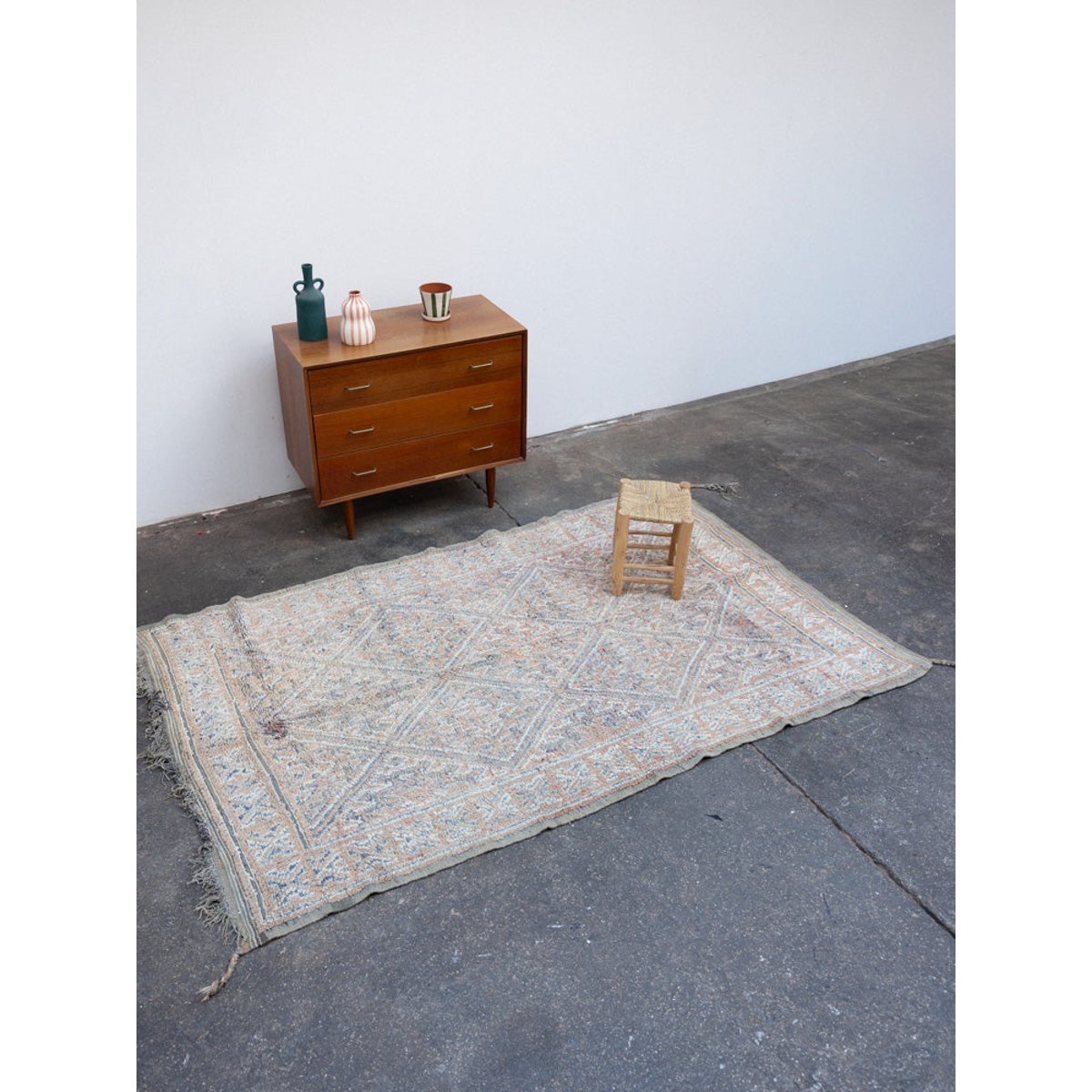 Tapis en laine naturelle beige Olivier N°63 - Bon état beige, DEBONGOUT