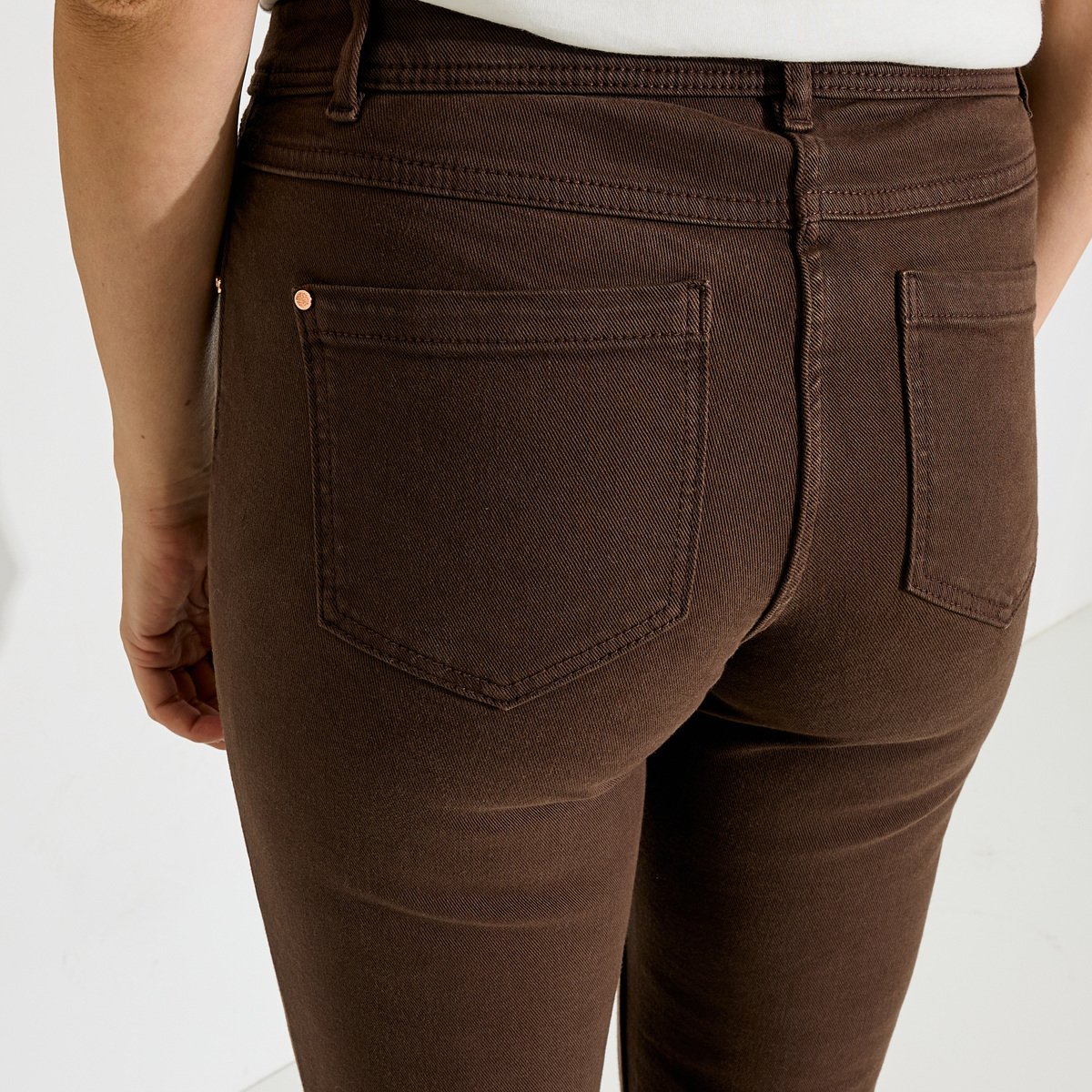 Jean droit NEWYORK D01 marron, GRAIN DE MALICE