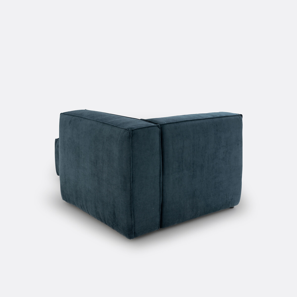 Elément méridienne pour canapé modulable, en velours côtelé fines côtes, SEVEN bleu, LA REDOUTE INTERIEURS