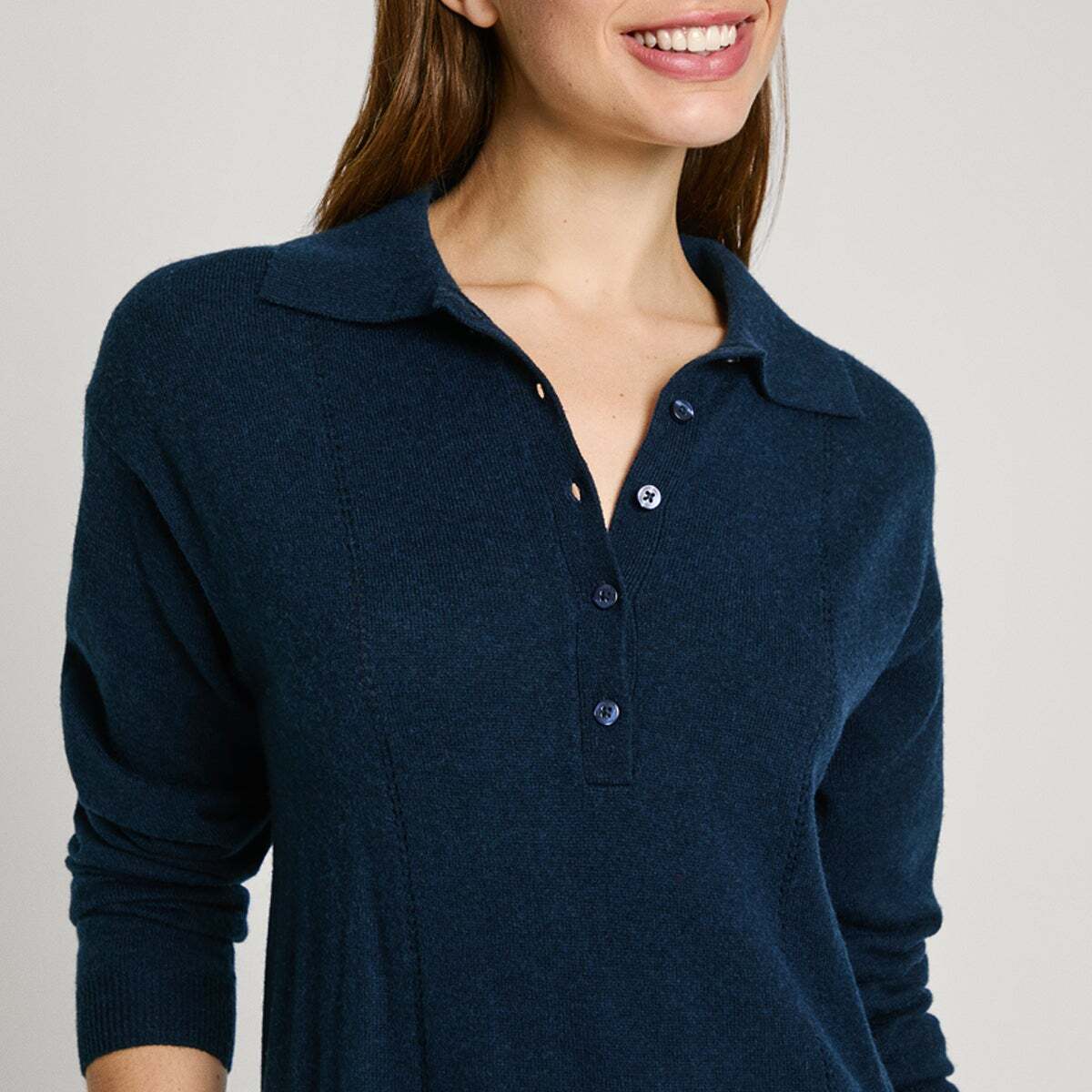 Robe Midi À Col Polo bleu dulwich, PEPE JEANS