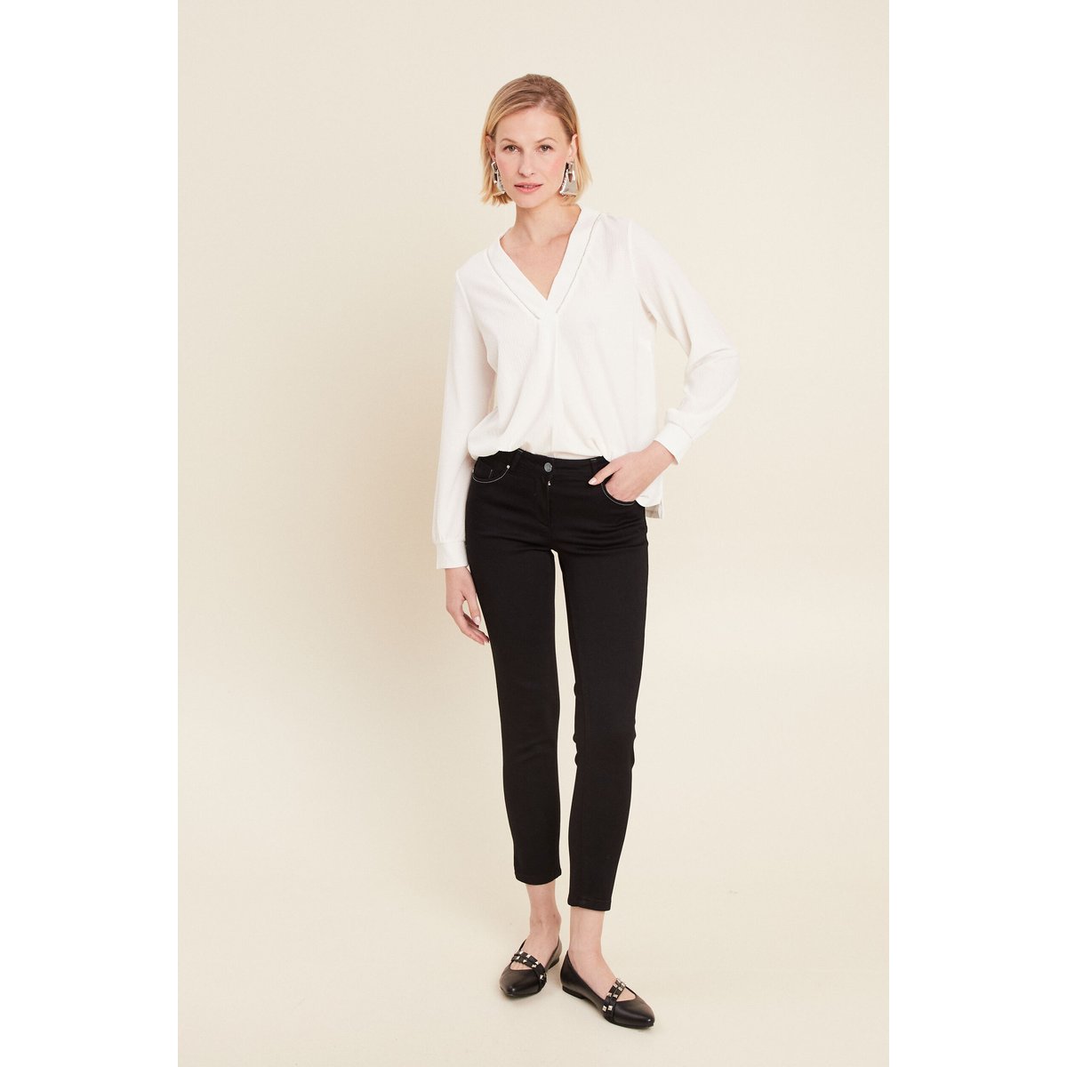 T-shirt manches longues blanc, BREAL