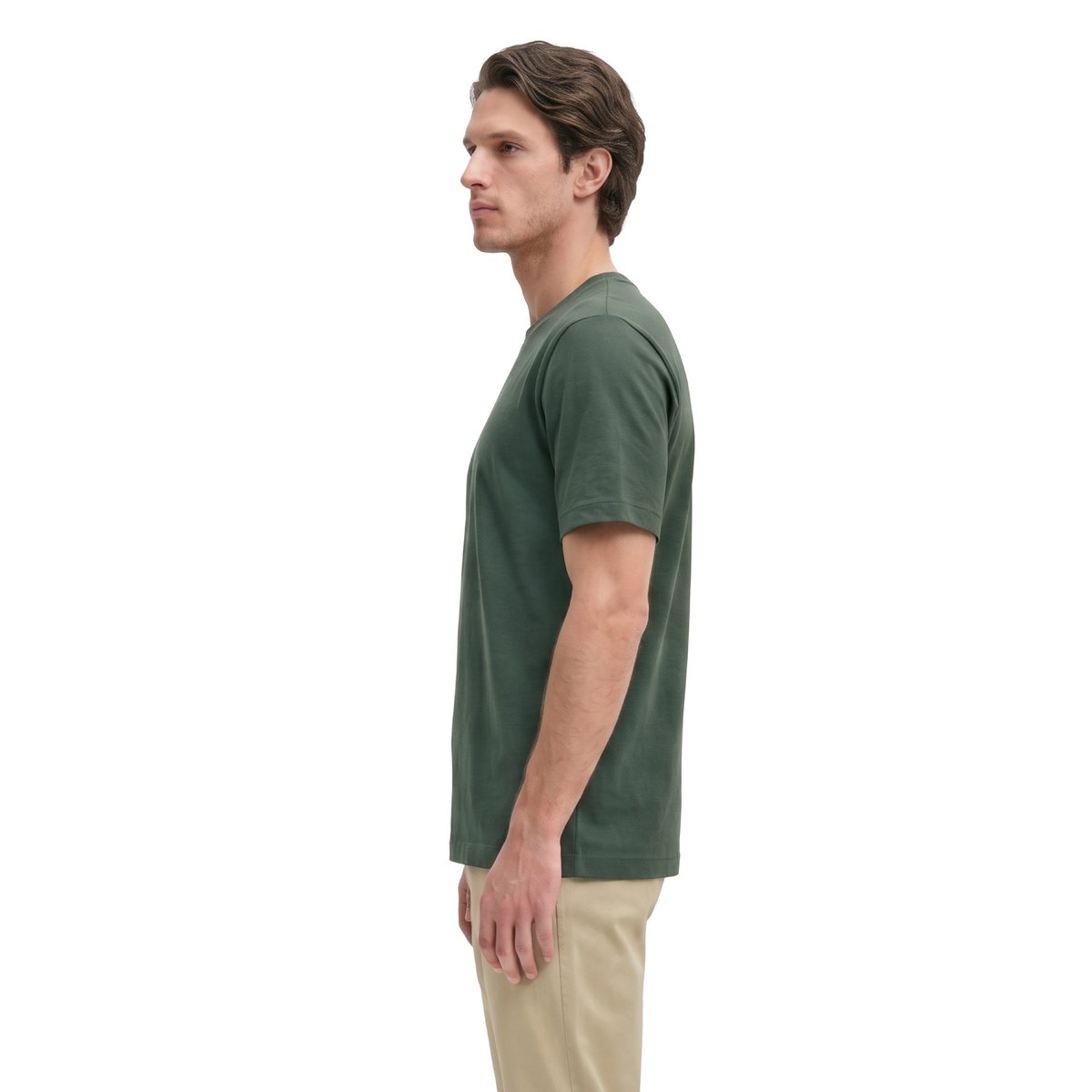 T-shirt regular en pur coton bio gris, MARC O'POLO