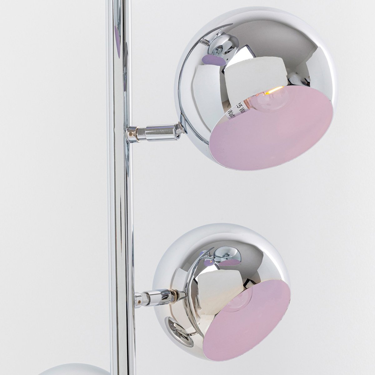 Lampadaire en acier 200cm, CALOTTA argent, KARE DESIGN
