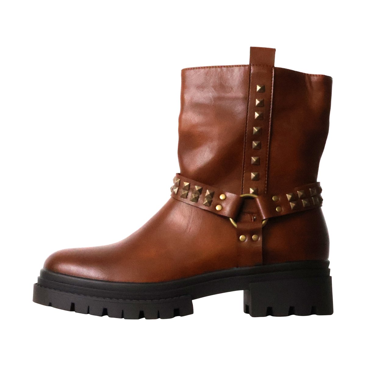 Bottines à Zip camel, ENZA NUCCI