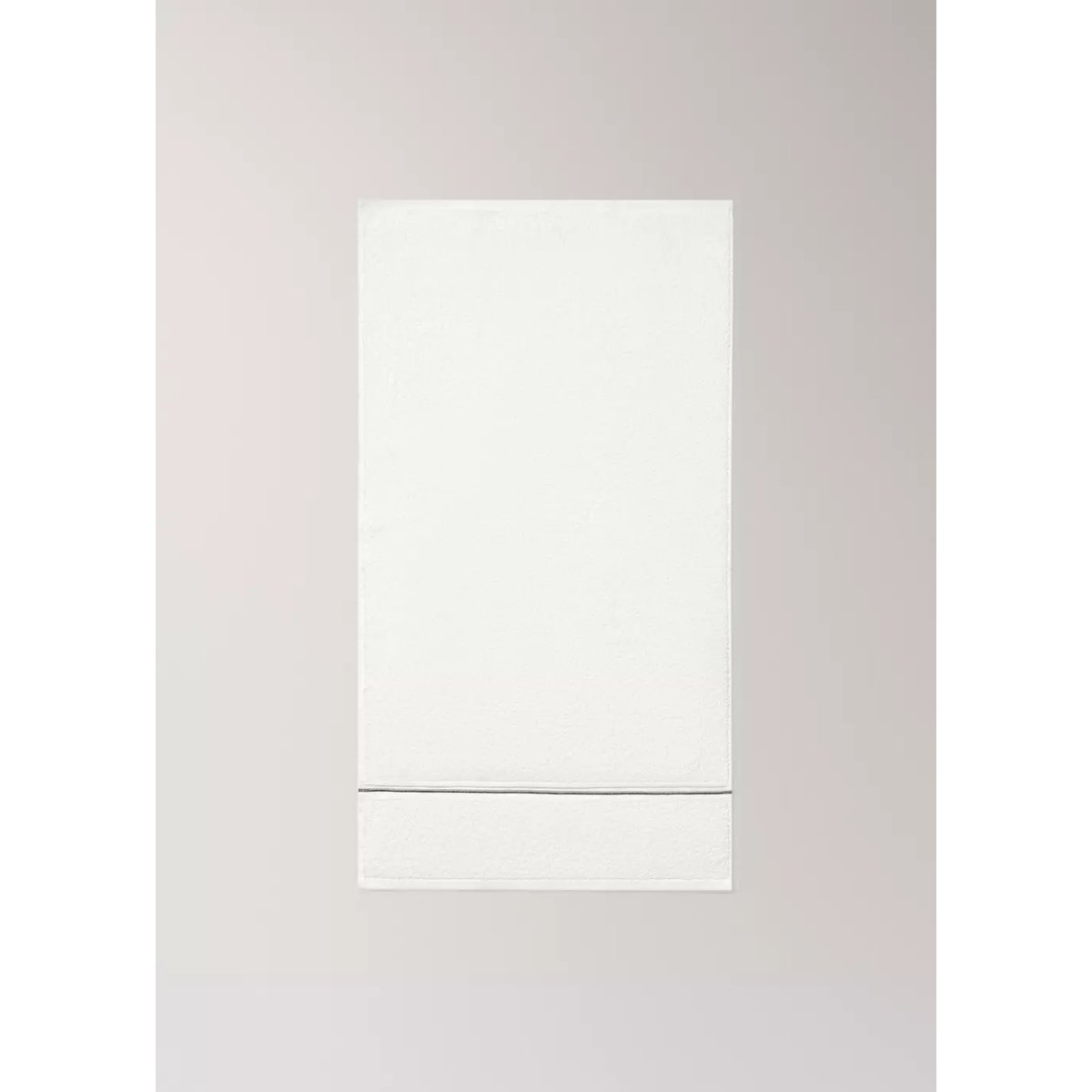 Serviette de toilette en coton feston brodé blanc, MANGO HOME