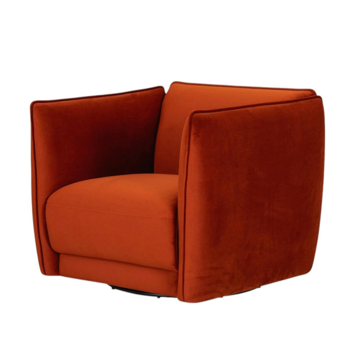 Fauteuil en velours brique SOFIA rouge, PIER IMPORT