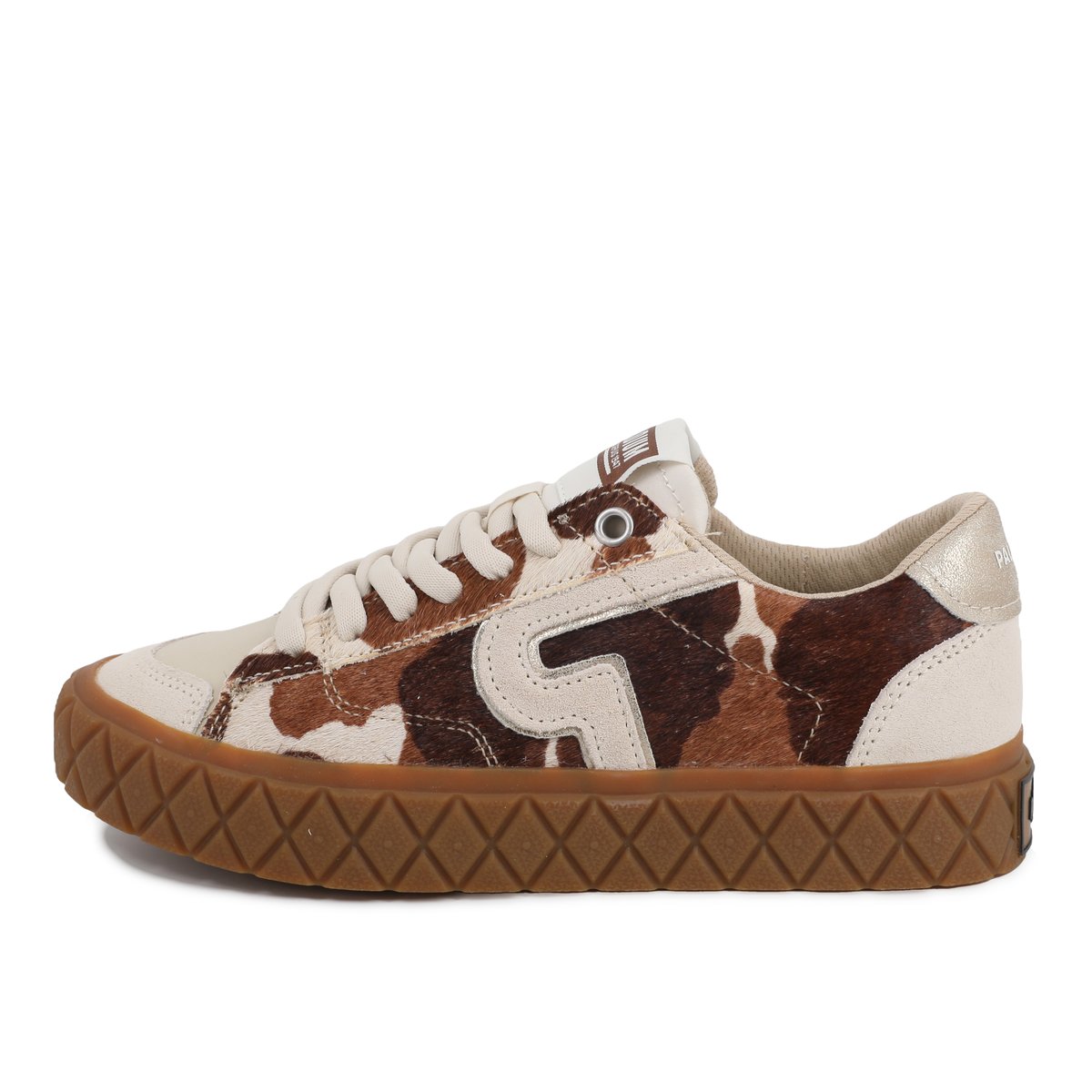 Baskets basses en cuir ACE LO MIX LTH WILD autres-pony/almond milk, PALLADIUM