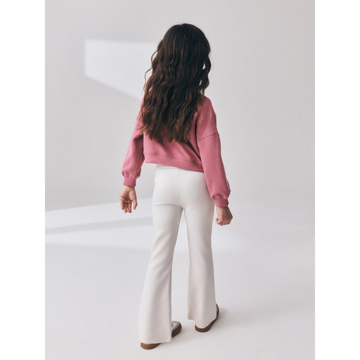 Legging évasé ultra-doux à rabat crème, NEXT