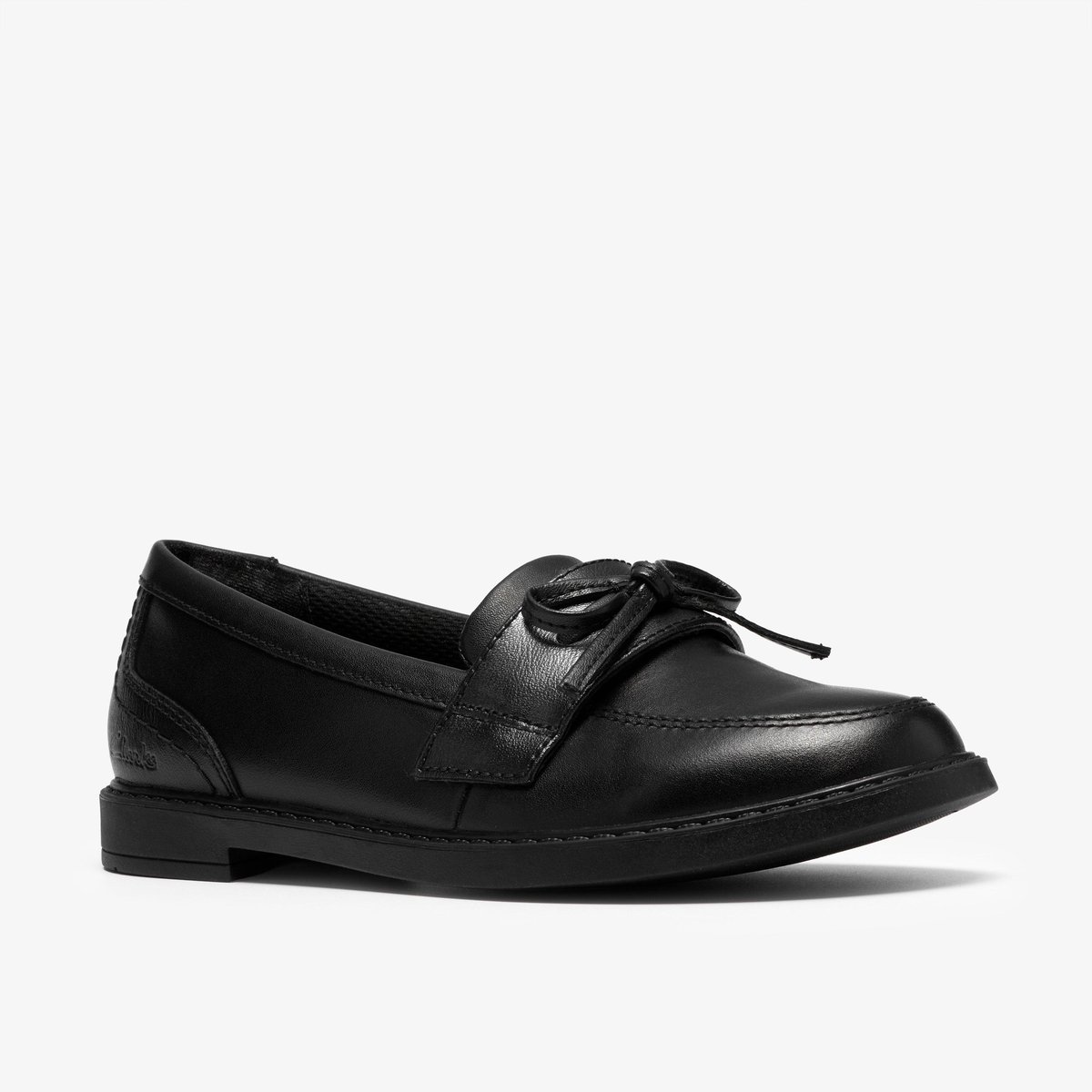 Mocassins Cuir Coupe Large SCALA LANE O noir, CLARKS