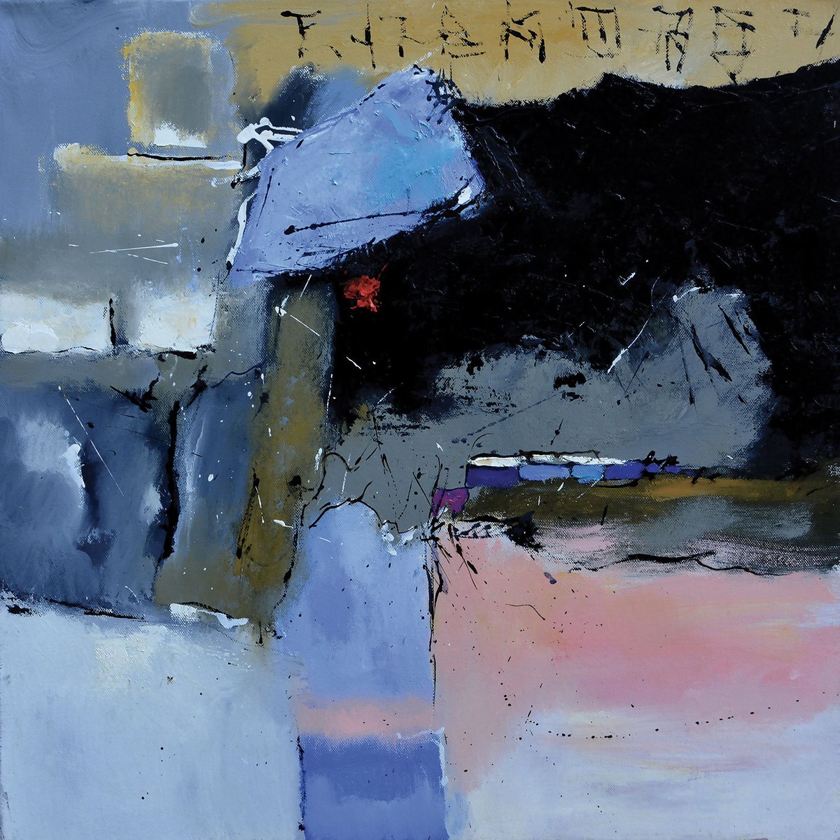 Tableau bleu et rivage côtier tableau alu dibond, HEXOA