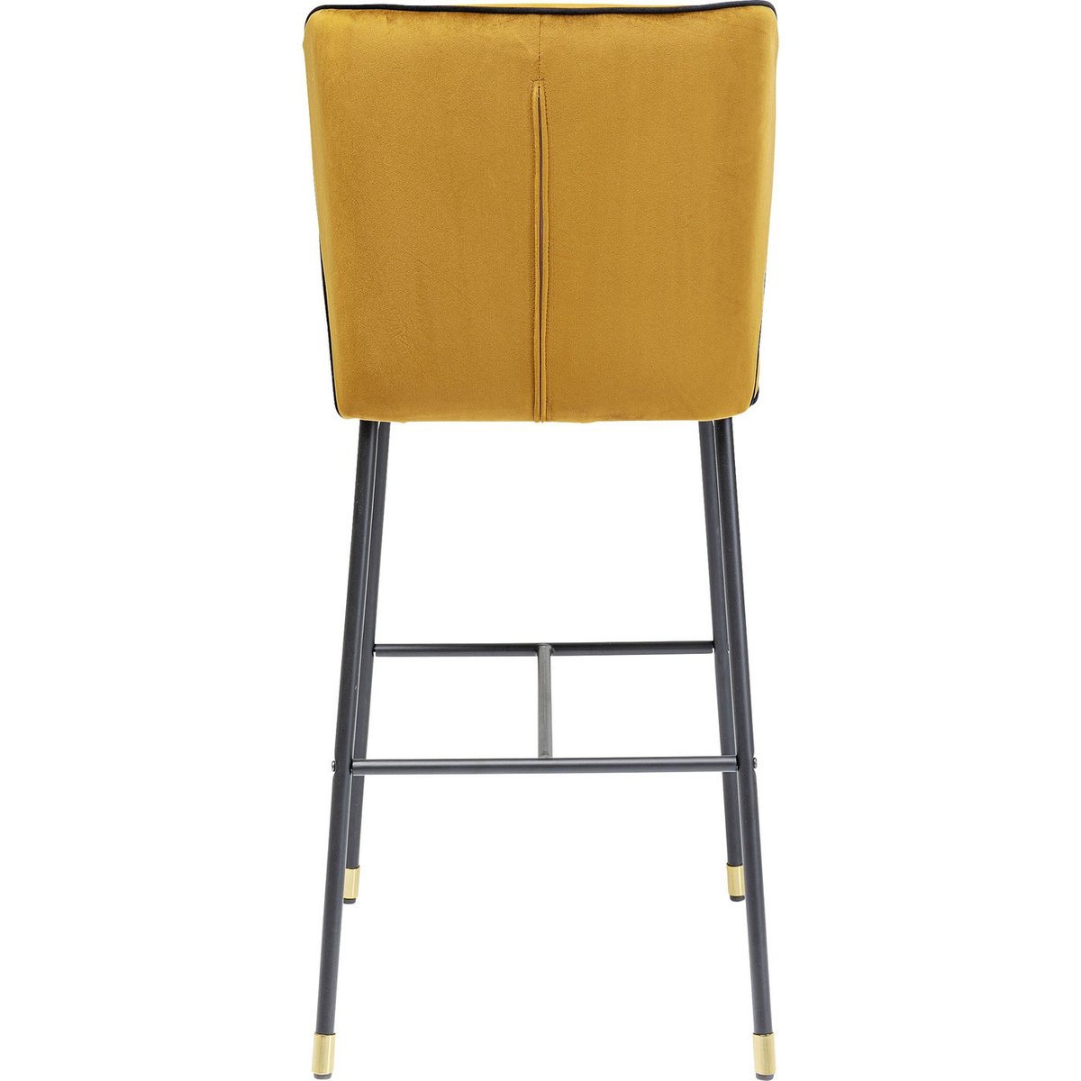 Tabouret de bar en velours, IRINA jaune, KARE DESIGN