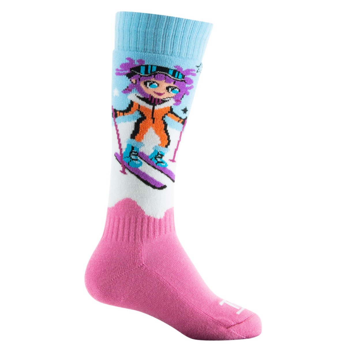 Pack de 2 mi-bas ski Manga Ride acrylique multicolore, THYO