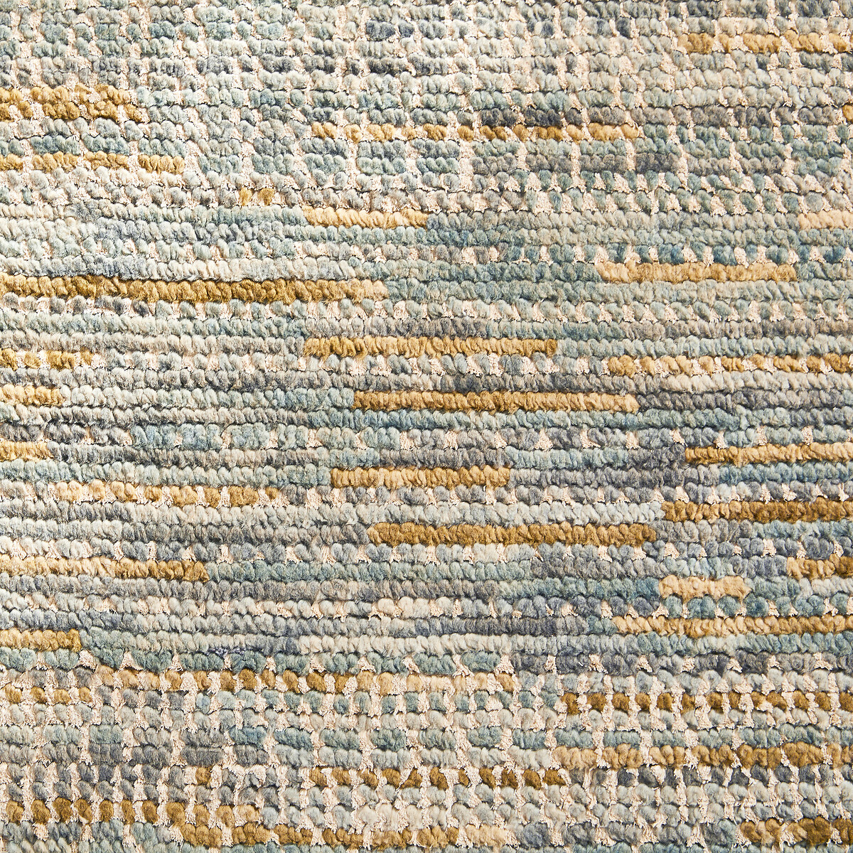 Tapis noué laine et soie de sari, Sarini céladon, AM.PM