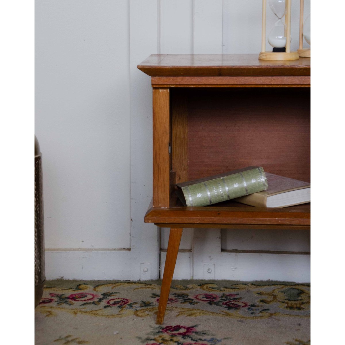 Table de chevet mid-century Maïa N°1494 - Bon état marron, DEBONGOUT