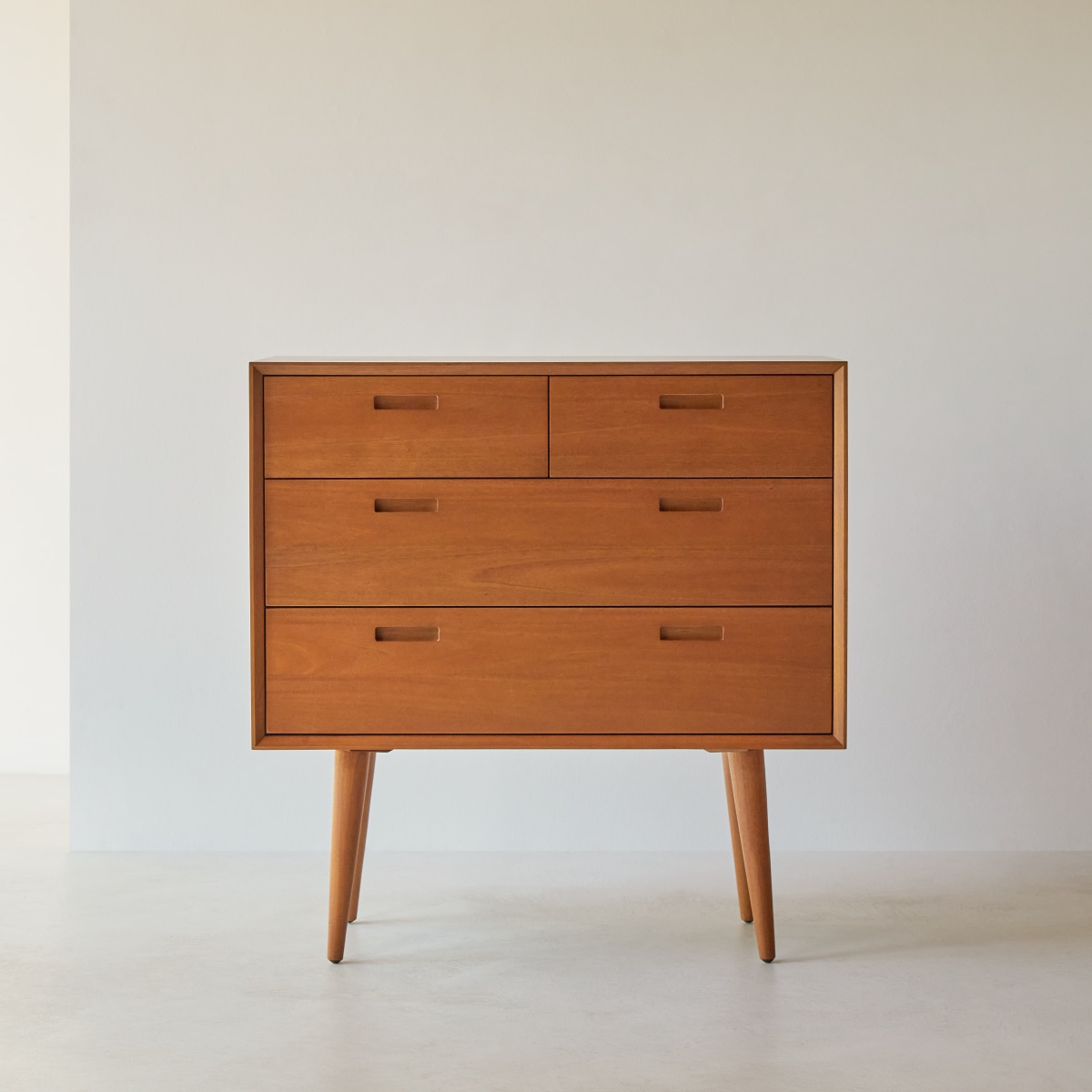 Commode en Acajou massif, MAGDA 50'S naturel, TIKAMOON