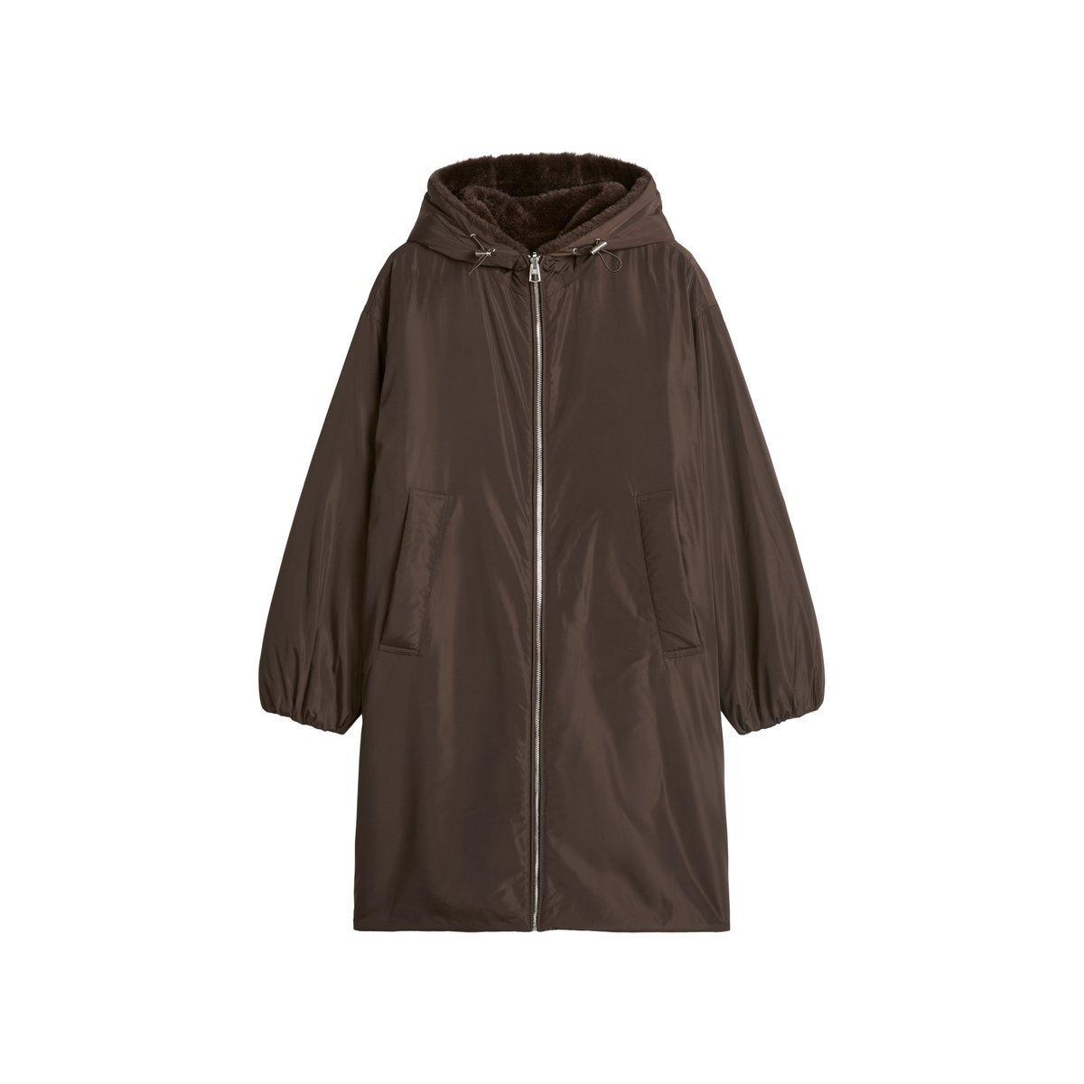 Veste réversible  relaxed en polyester recyclé marron, MARC O'POLO