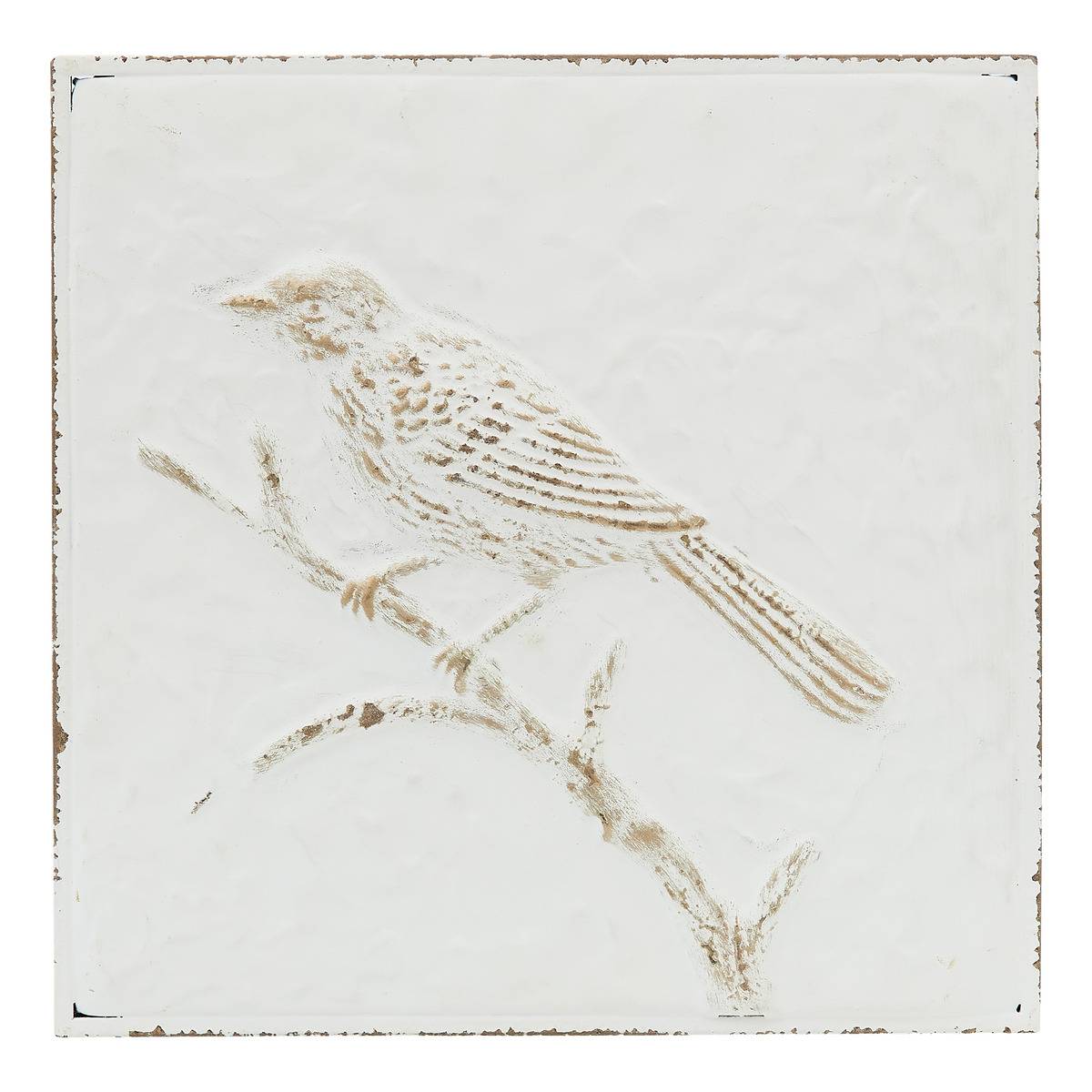 Décoration murale oiseau en métal peint VARO modèle b, ATMOSPHERA