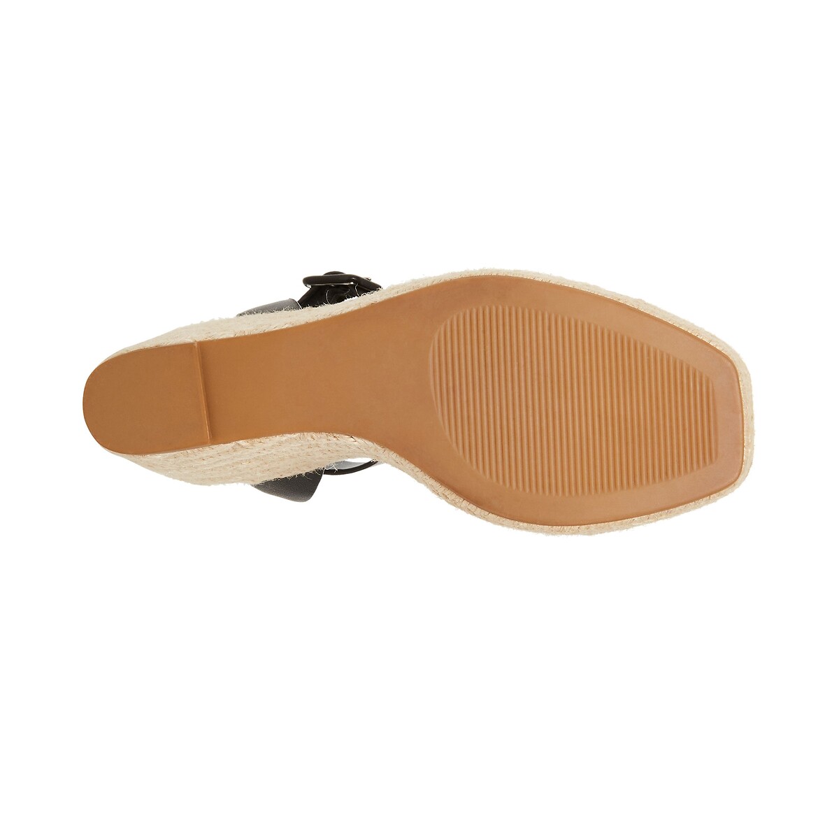 Sandales compensées en cuir Upstage noir, STEVE MADDEN