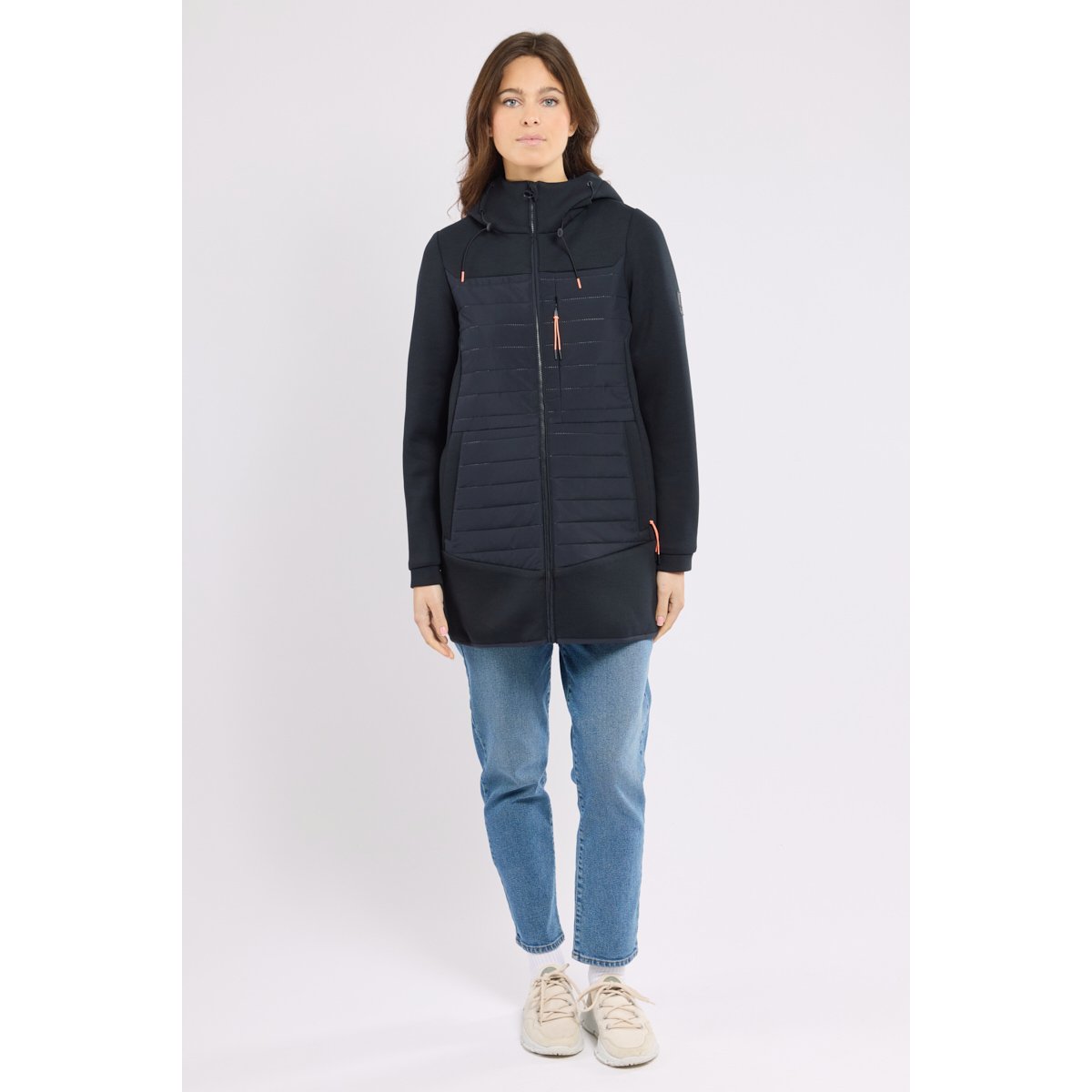 Veste bi-matière MOMBEL marine, BERMUDES