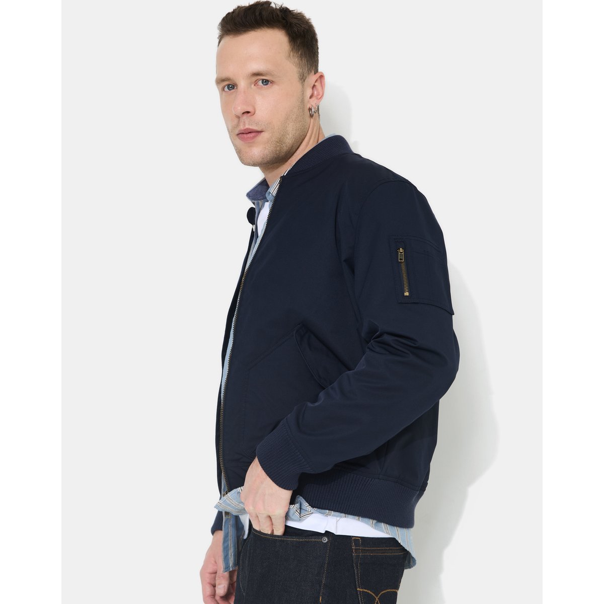Veste uni DRIFT NYLON bleu marine, CHEVIGNON