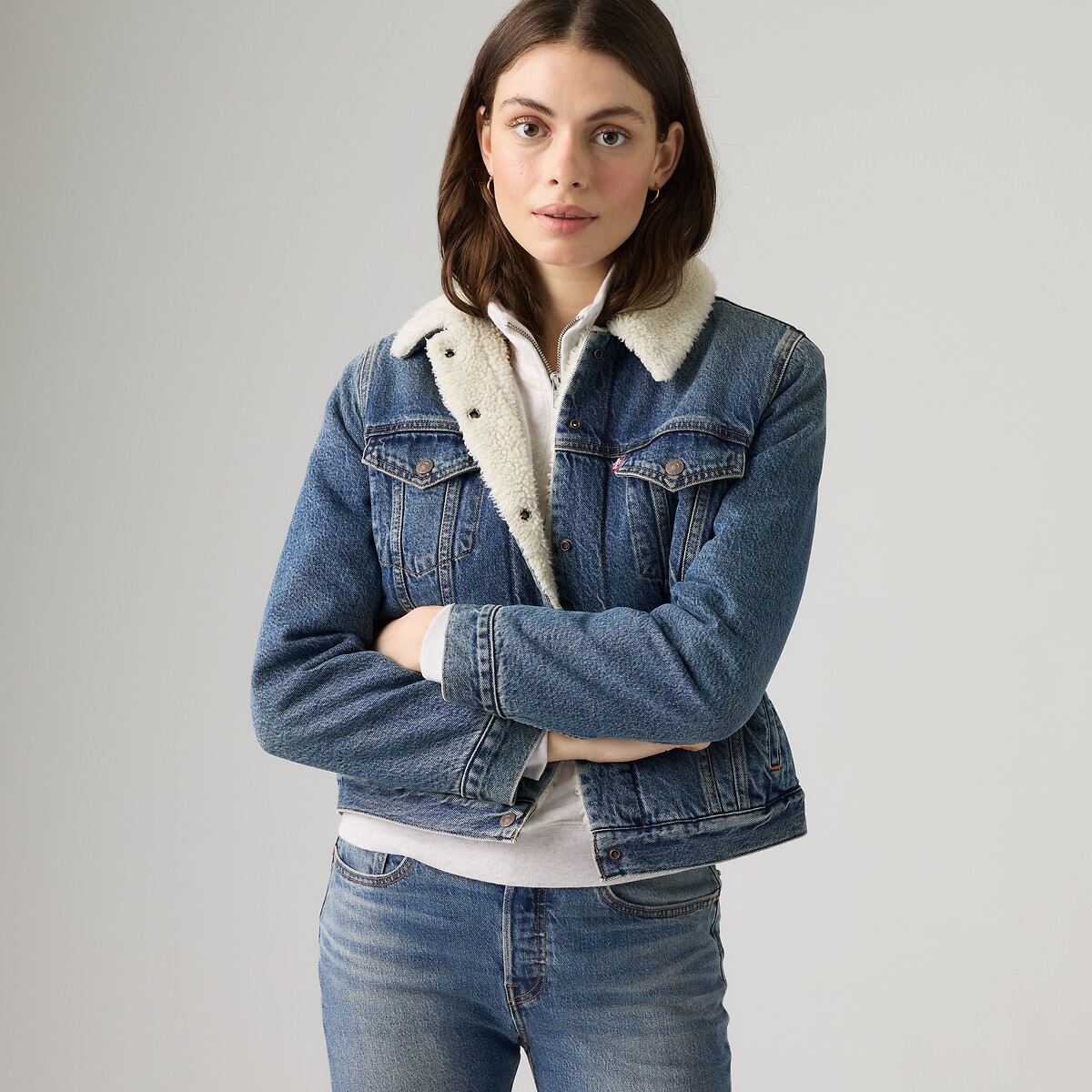 Veste denim Original Sherpa trucker hold a candle, LEVI'S