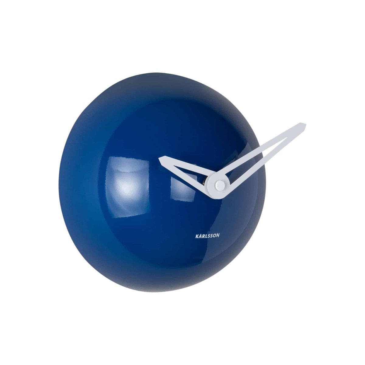 Horloge Murale Métal COOL RETRO CAP bleu cobalt, KARLSSON