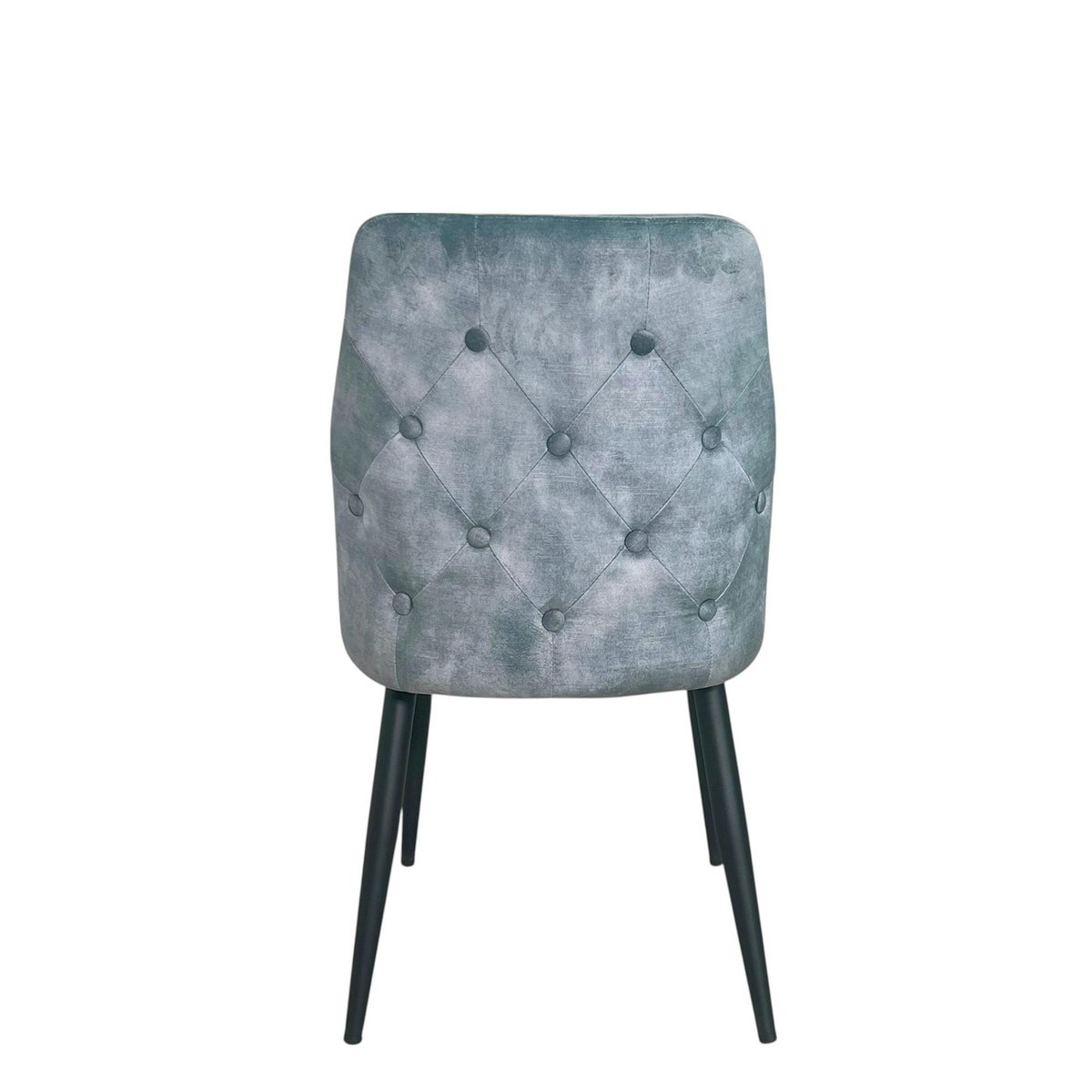 Chaise en velours (lot de 2) MALMOE bleu, PIER IMPORT