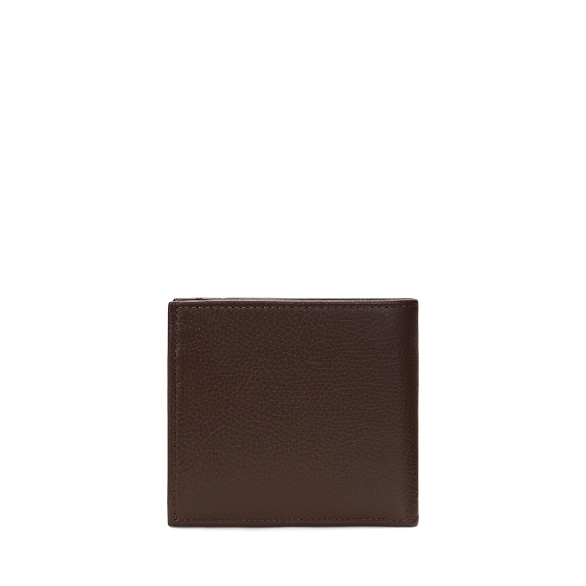Portefeuille in sagri leer donkerkastanje, POLO RALPH LAUREN