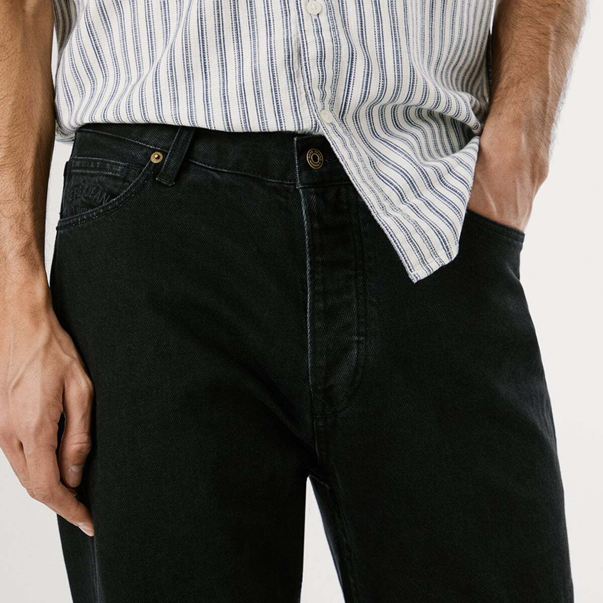 Bexley - Jean Coupe Décontractée, Taille Moyenne stonewash deep black, PEPE JEANS