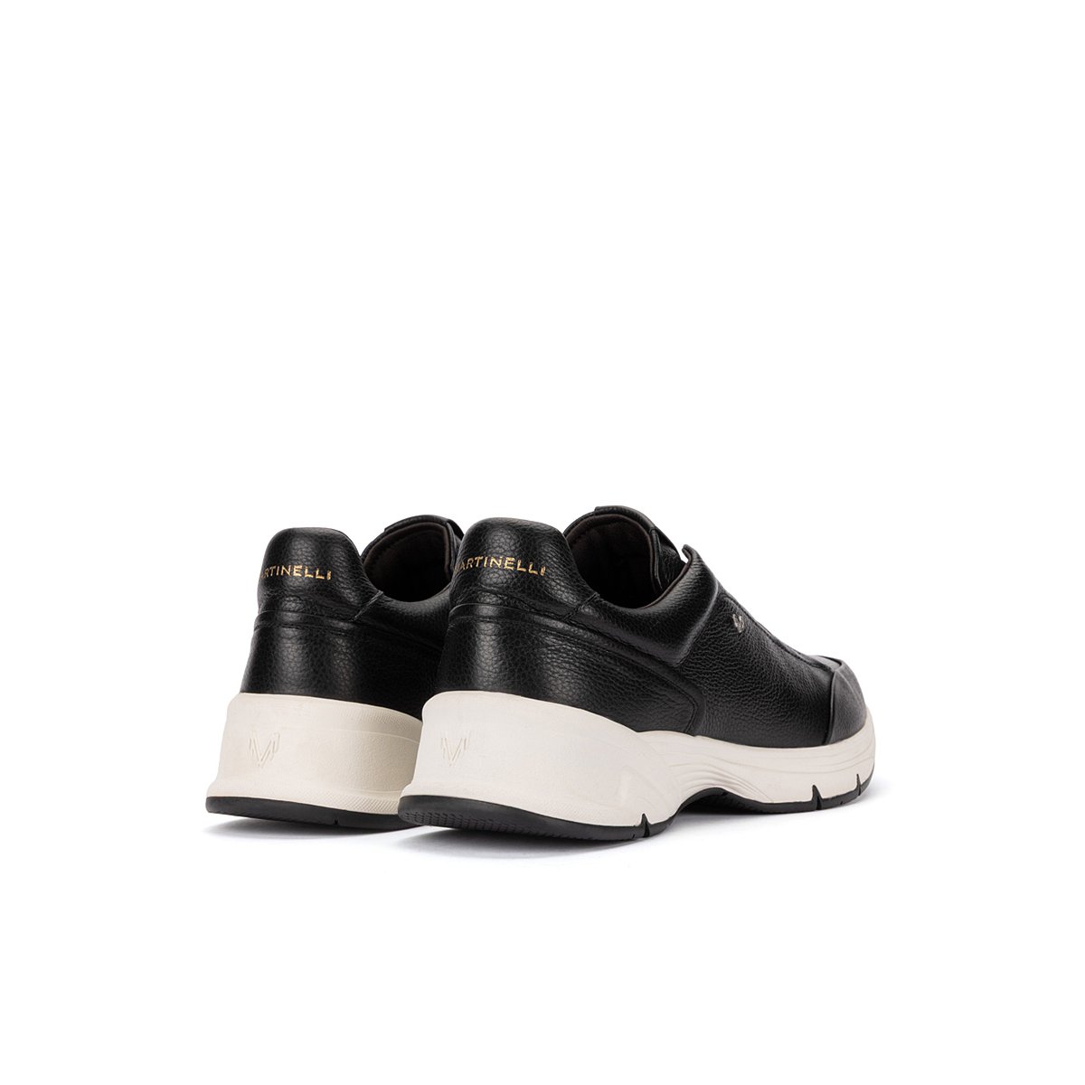 Baskets cuir Norwich black, MARTINELLI
