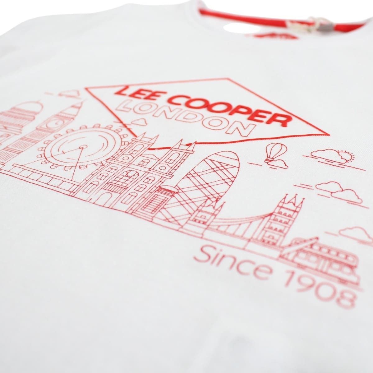 T-shirt manches courtes fille imprimé FLORA corail, LEE COOPER