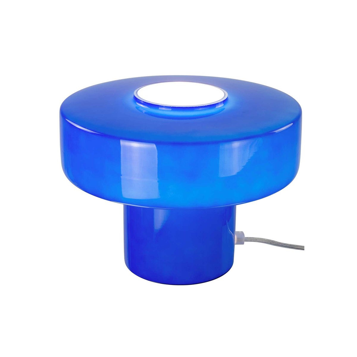 Lampe à poser en verre, FOZA bleu, C-CREATION