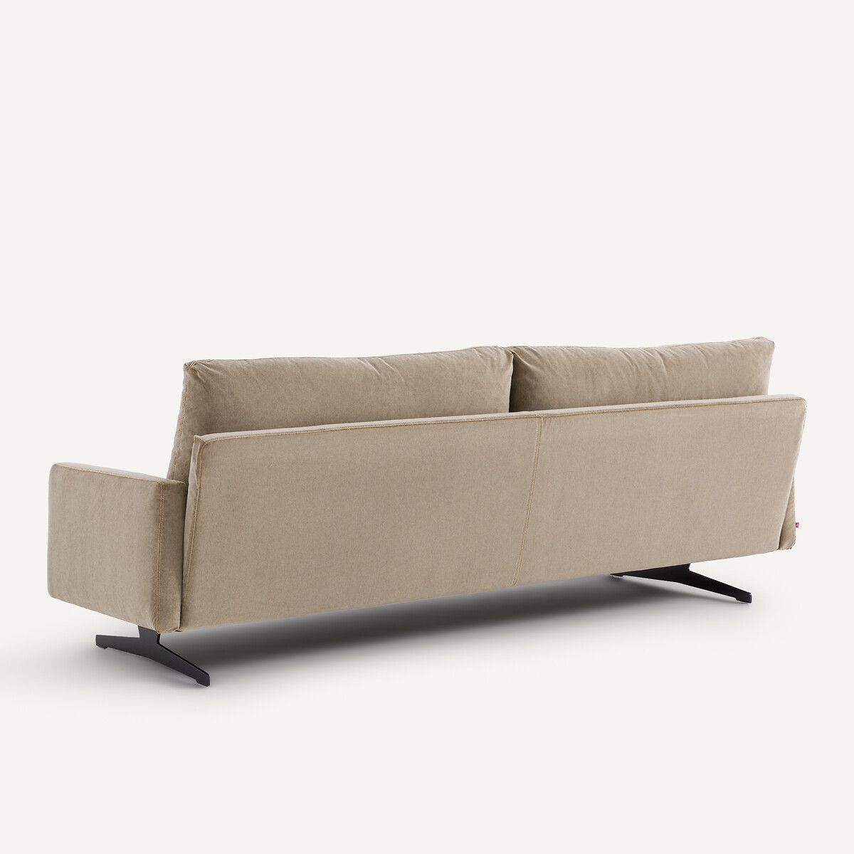 Zetel van stonewashed fluweel, DELICATO grijs shiitaké, AM.PM