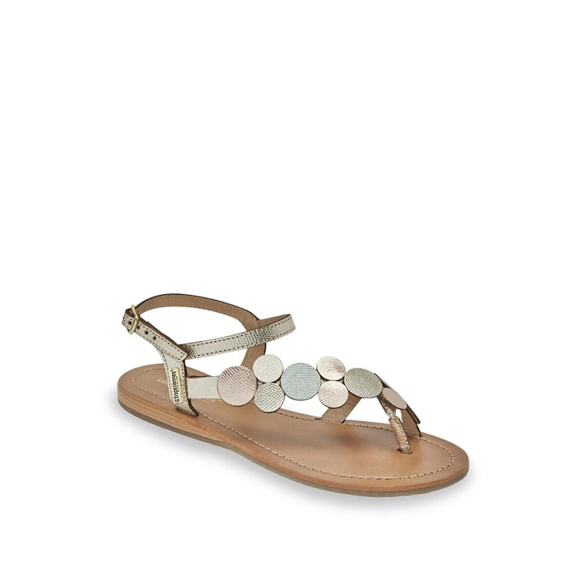 Holly Toe Post Sandals in Leather multi-coloured, LES TROPEZIENNES PAR M.BELARBI