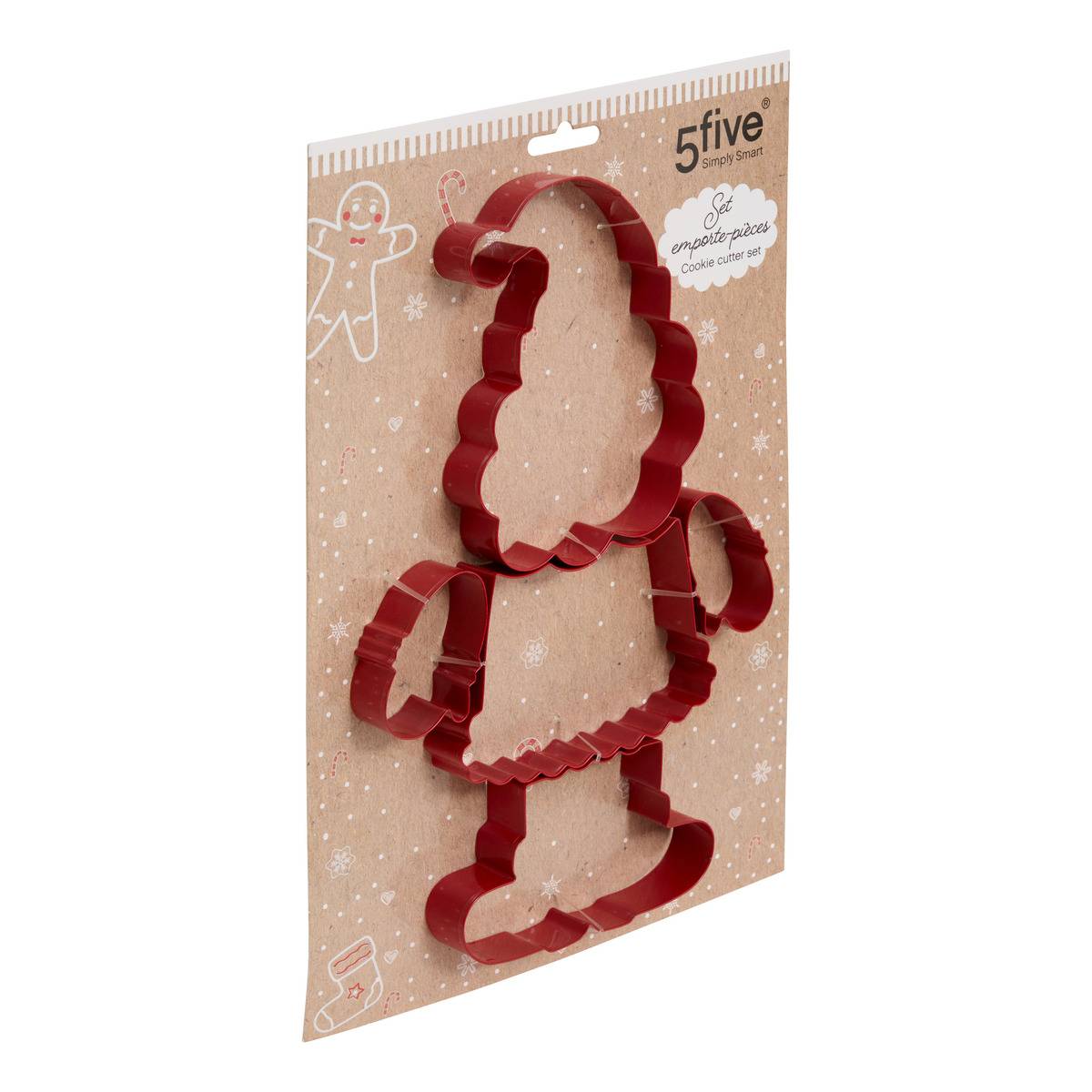 Emporte-pièces NOEL rouge, 5FIVE SIMPLY SMART
