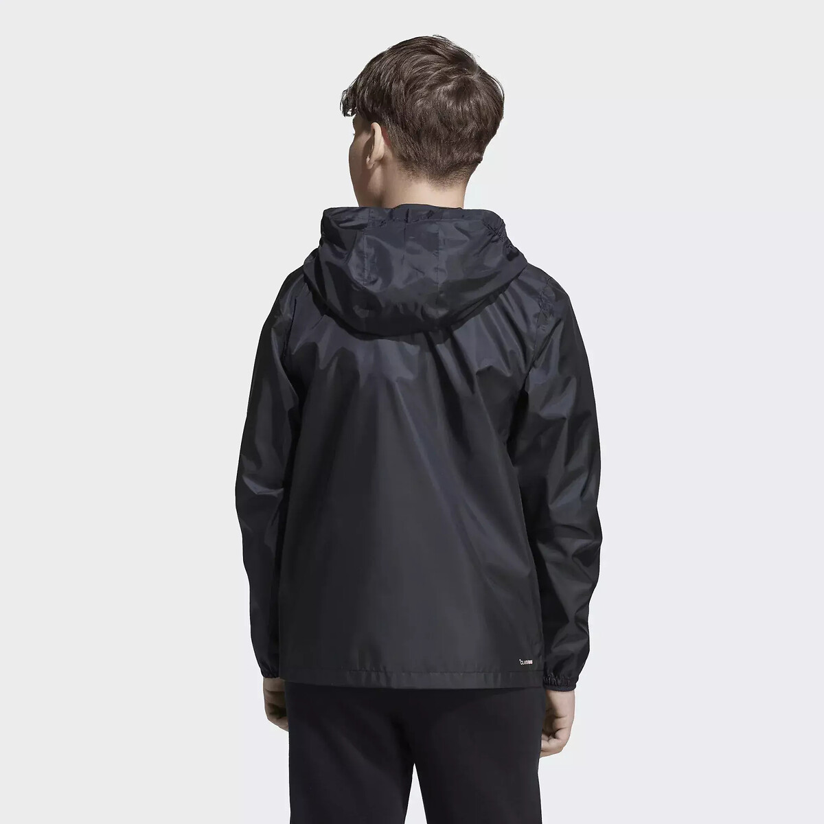 Giacca anti-vento con cappuccio nero , adidas Performance