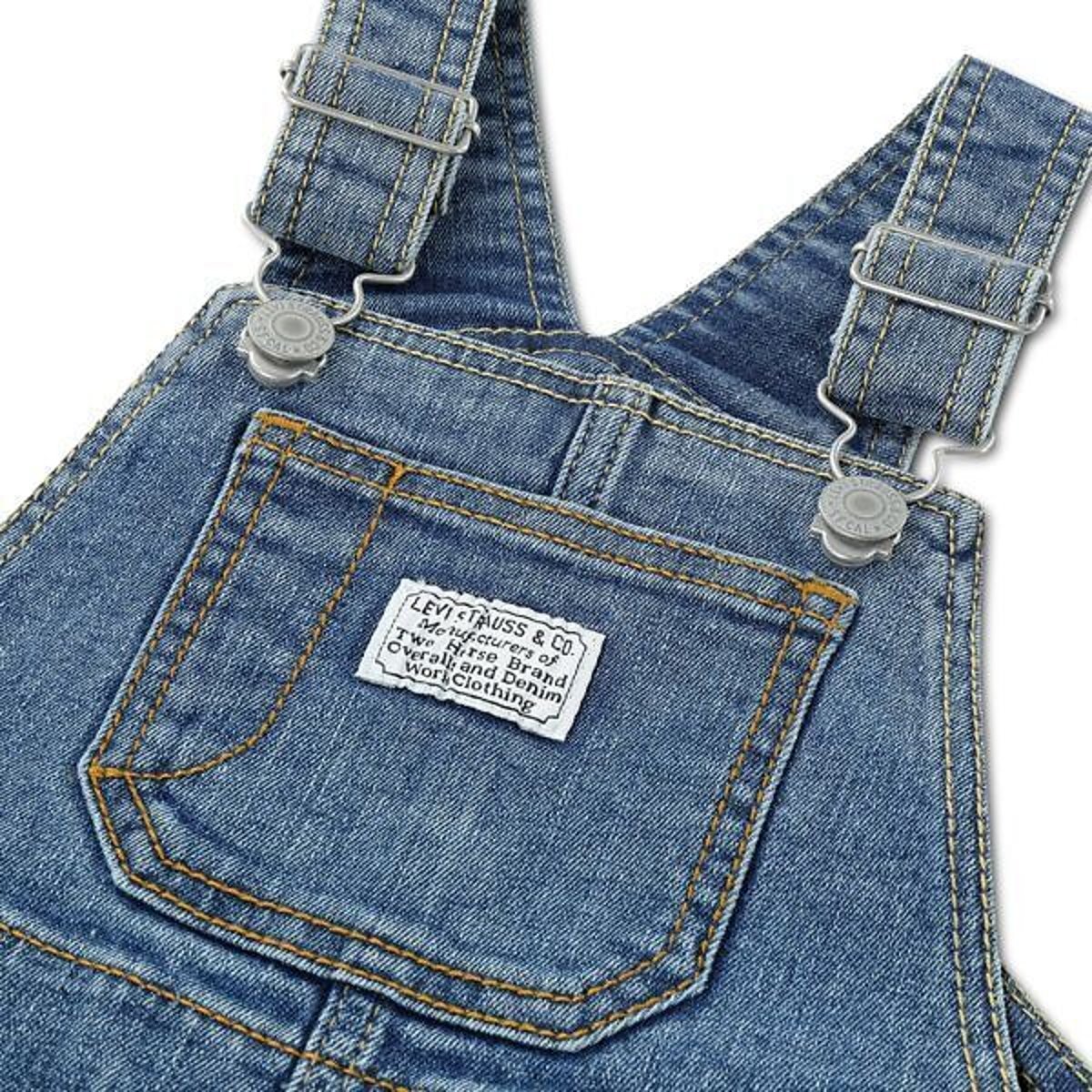 Jeans-Latzhose, verstellbare Träger denim blue, LEVI'S KIDS