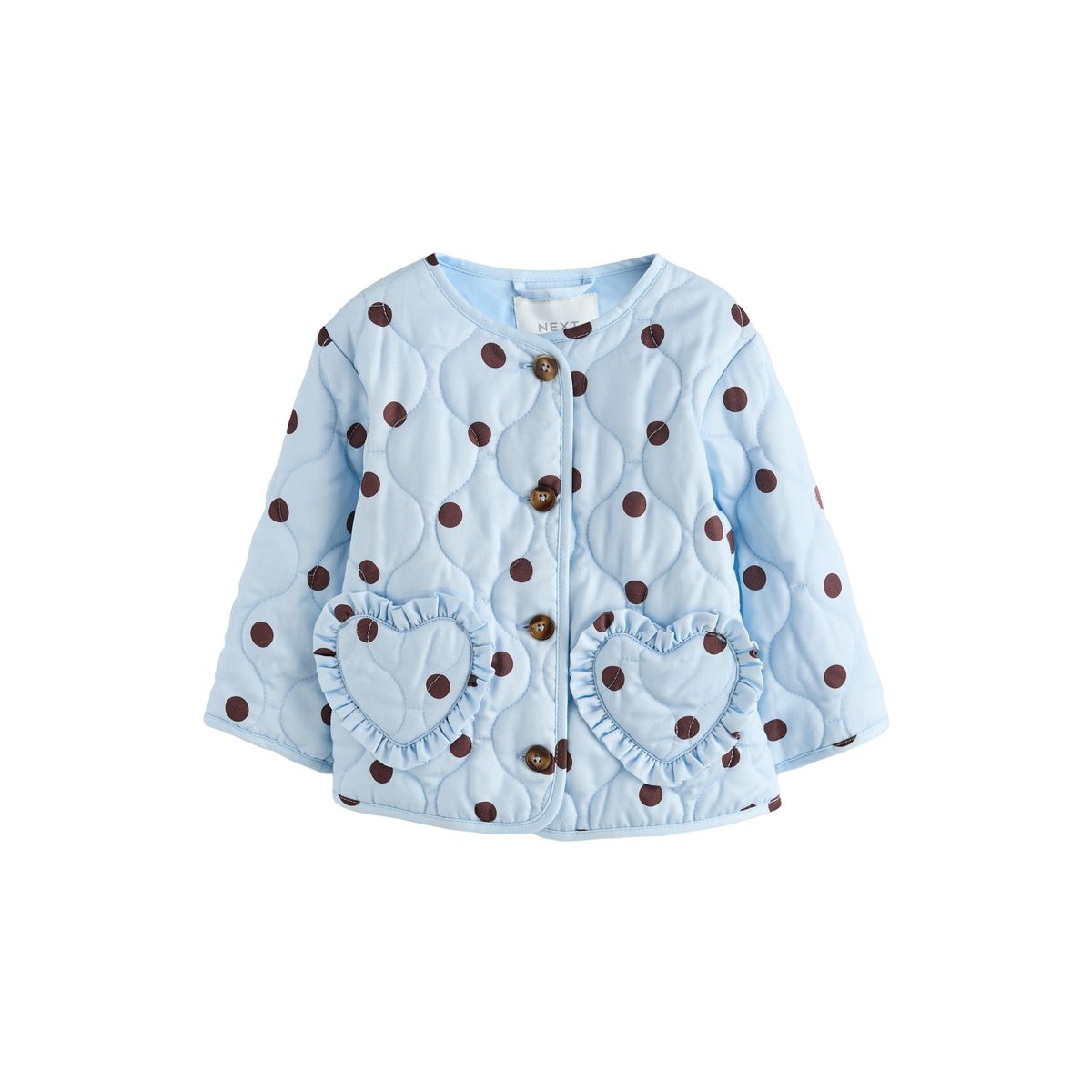 Veste matelassée imprimée coton majoritaire tache bleue, NEXT