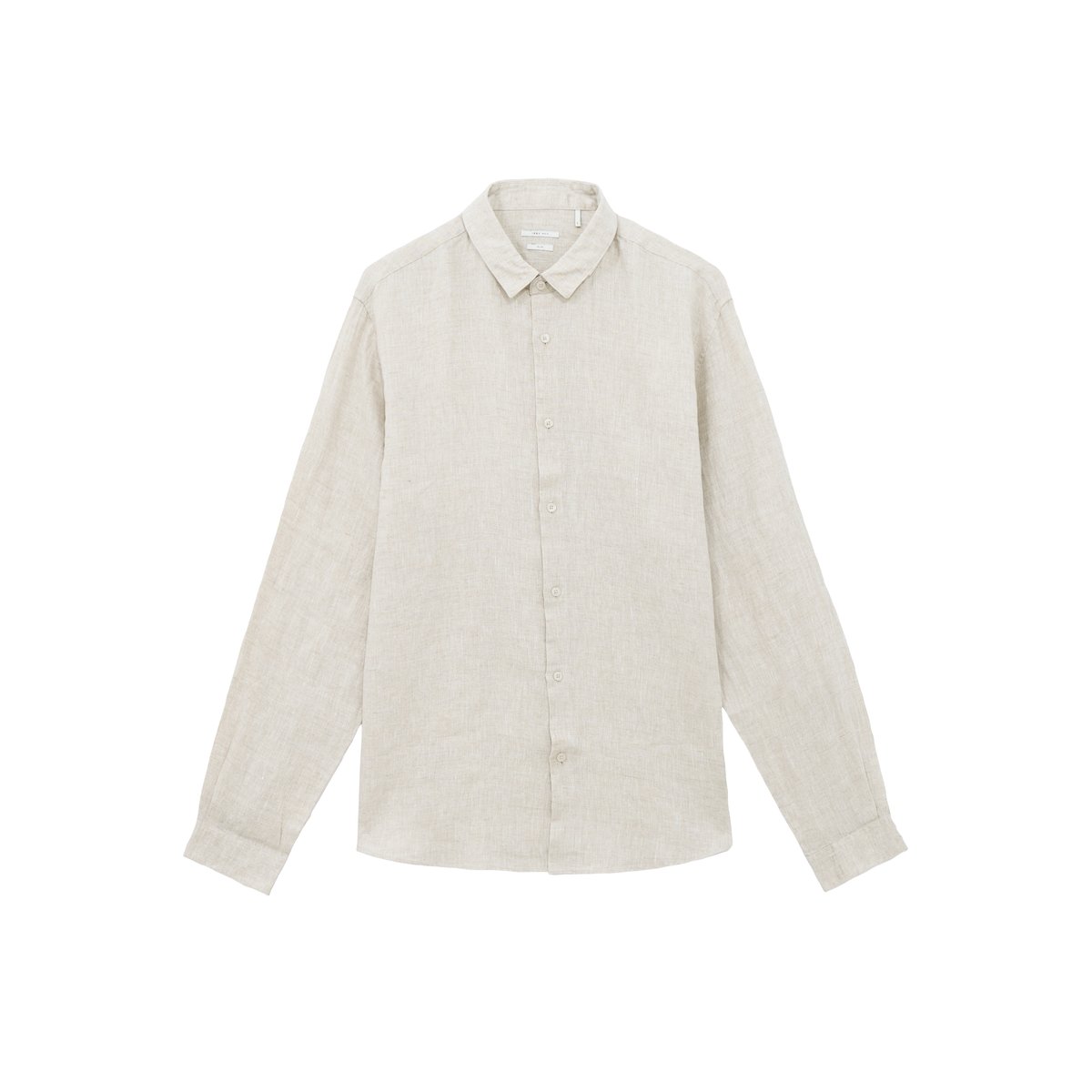 Chemise SLIM en lin beige, IKKS