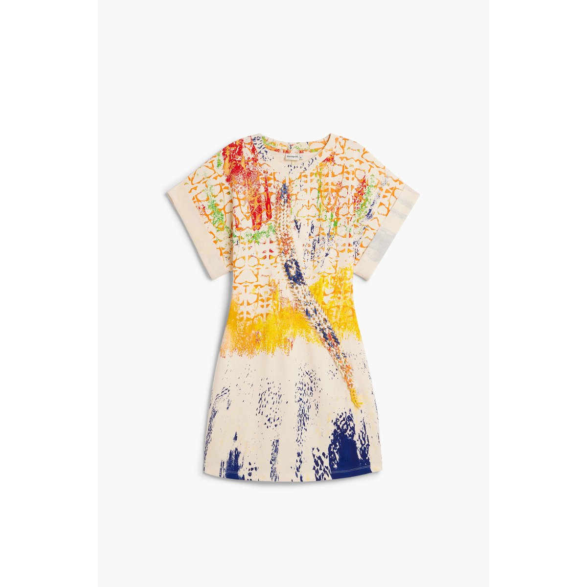 Robe en maille imprimée M. C. Lacroix beige, DESIGUAL
