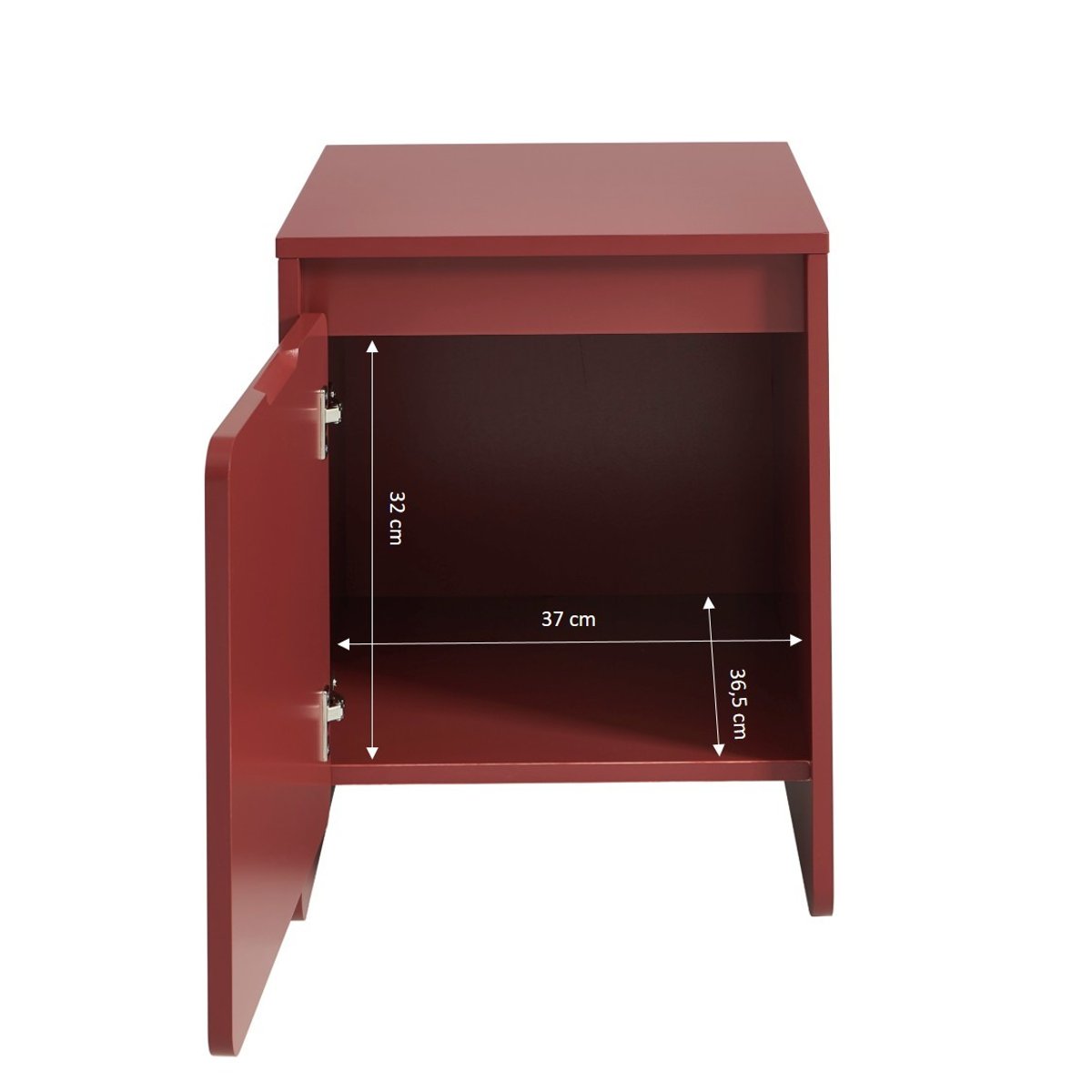 Table de chevet 1 porte  AKKA bordeaux, BAÏTA