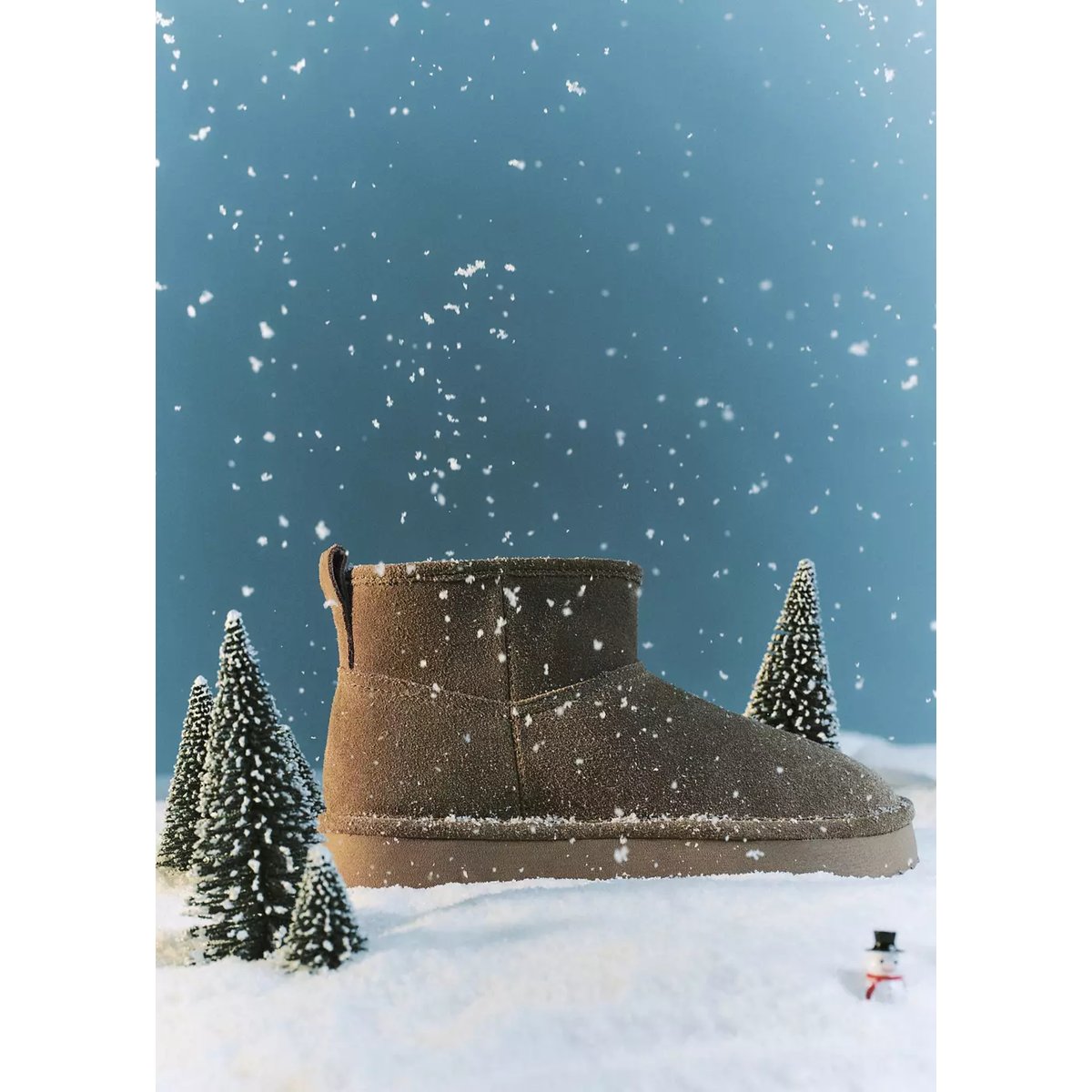 Bottines en cuir beige, MANGO KIDS
