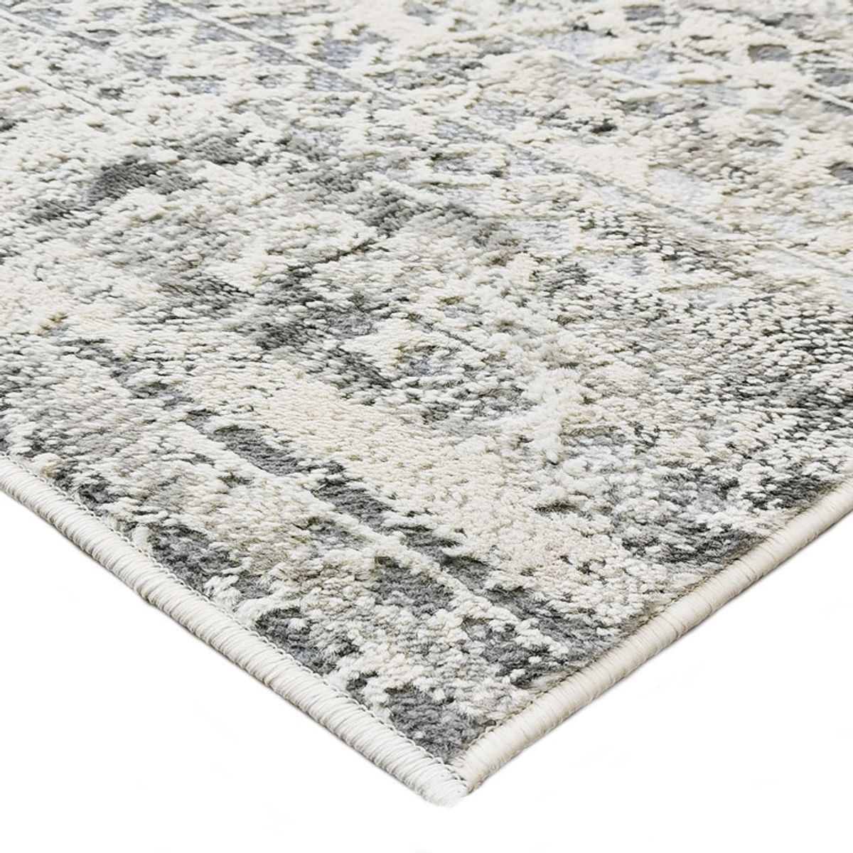 Tapis extra-doux motif croisillons   VESTALE CROISILLONS beige, THE DECO FACTORY